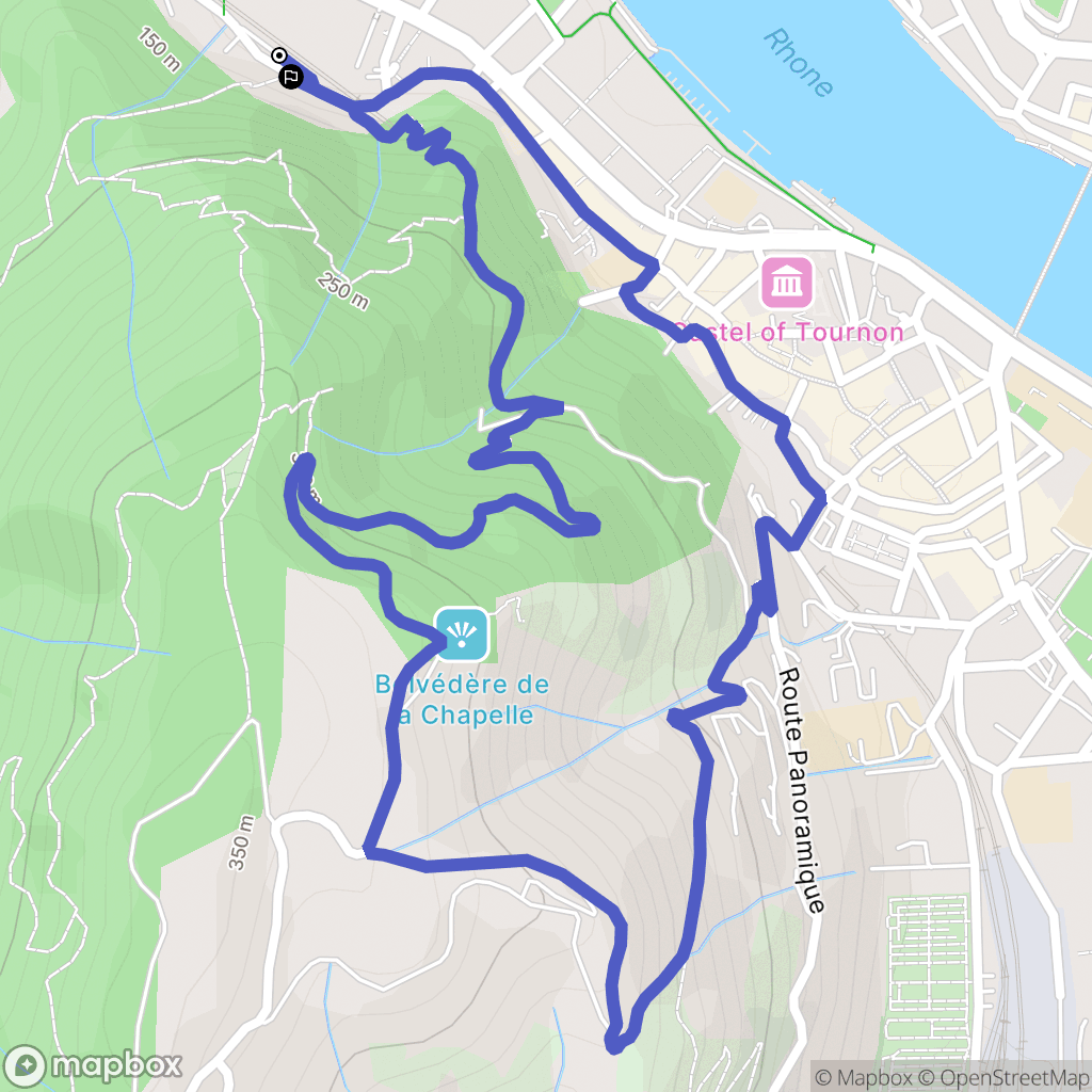 Tournon-sur-Rhône.: routekaart voor buitenactiviteiten - France