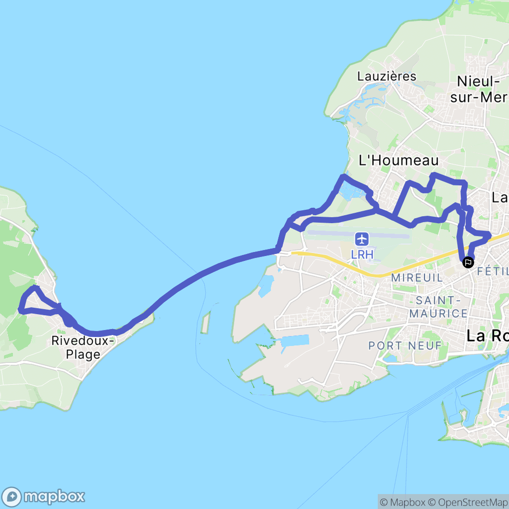 Lagord : carte du parcours de randonnée - France