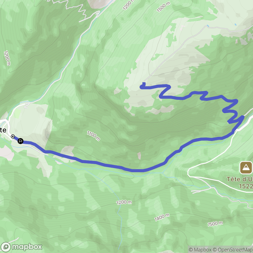 Vacheresse : carte du parcours de randonnée - France