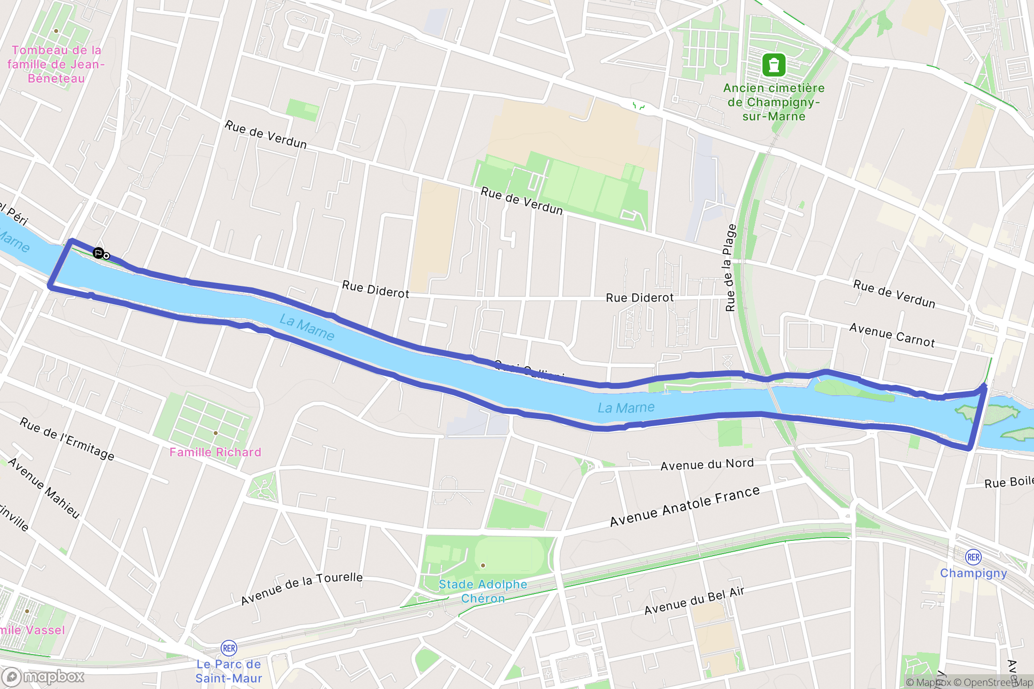 Champigny-sur-Marne: routekaart voor buitenactiviteiten - France