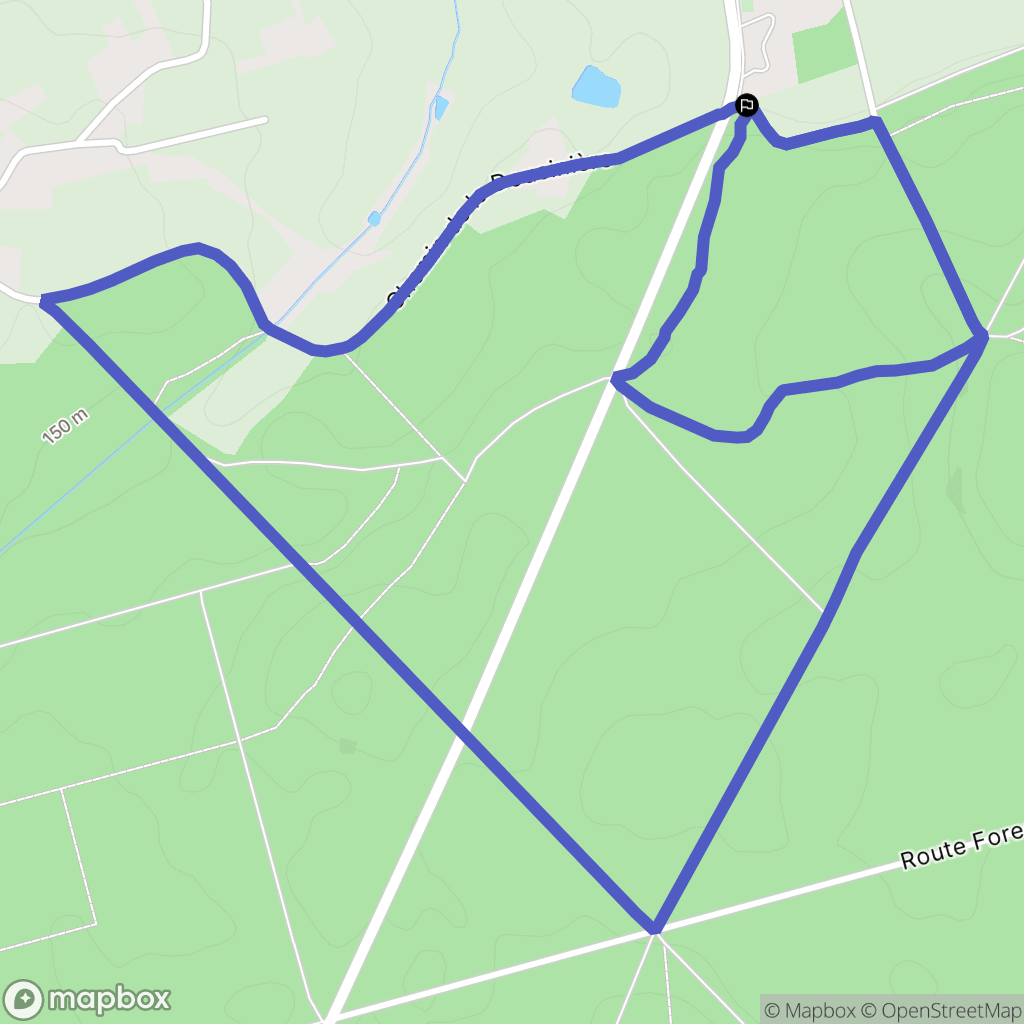 Pruillé-l'Eguillé : carte du parcours de randonnée - France