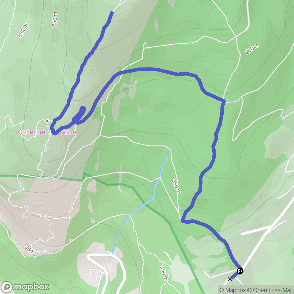 Saint-Martin-le-Vinoux : carte du parcours de randonnée - France