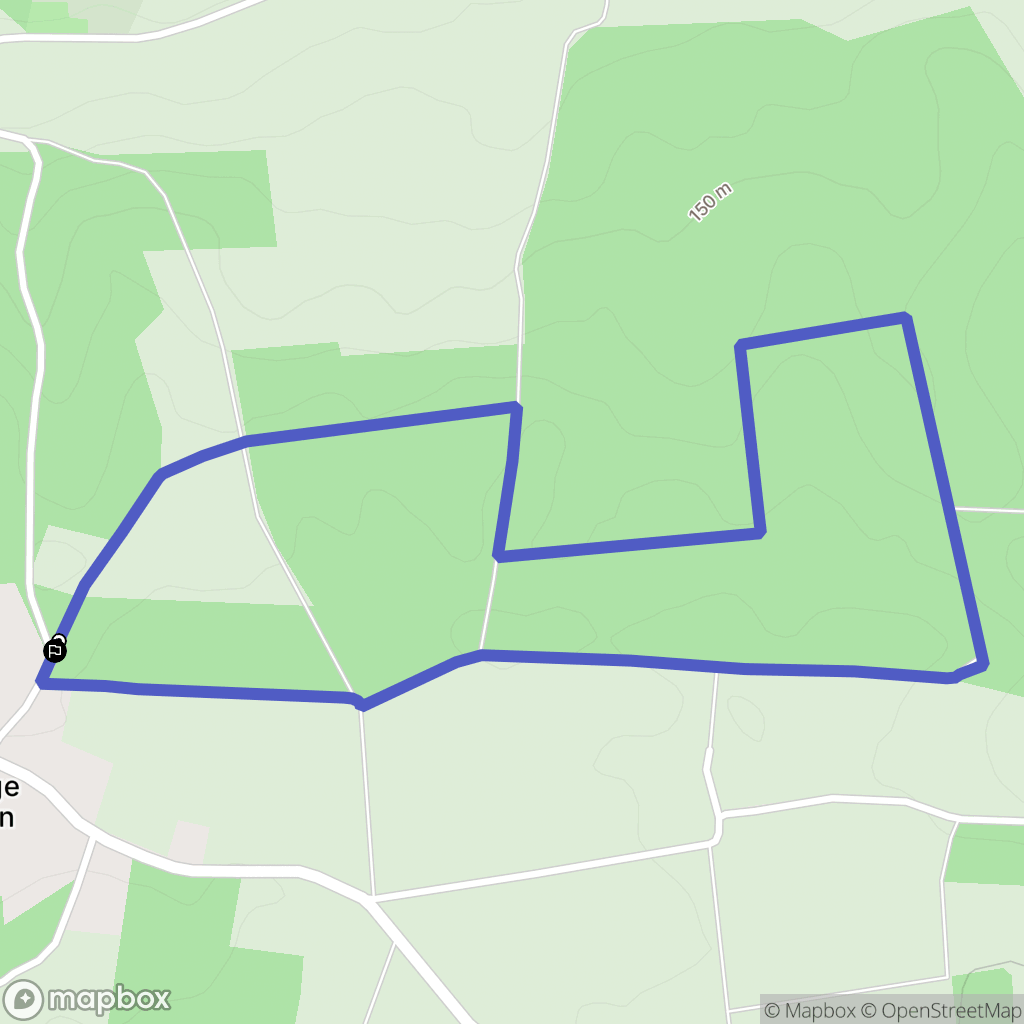 La grange au Doyen : carte du parcours de randonnée - France
