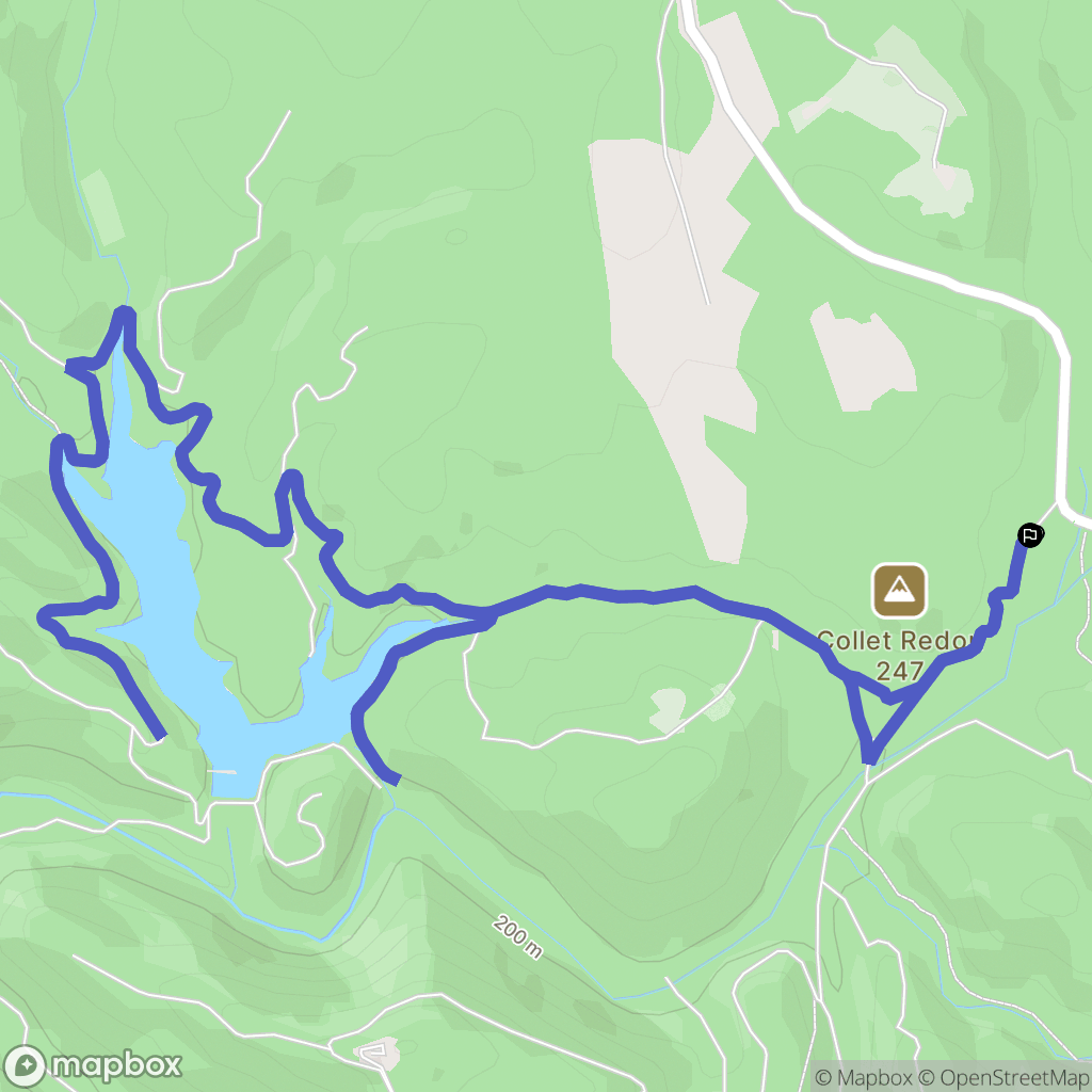 Saint Paul en Forêt : carte du parcours de randonnée - France