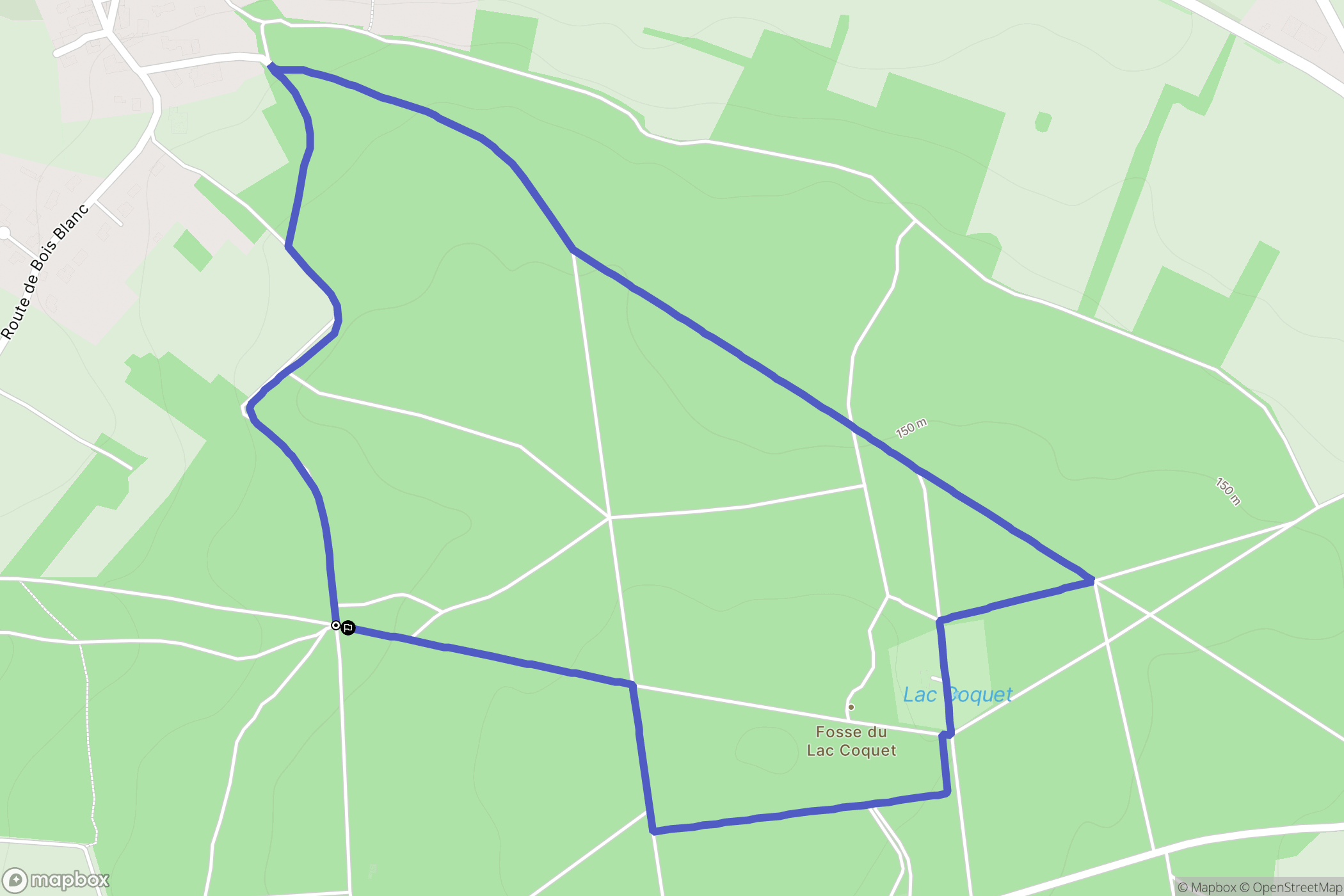 Mornac : carte du parcours de randonnée - France