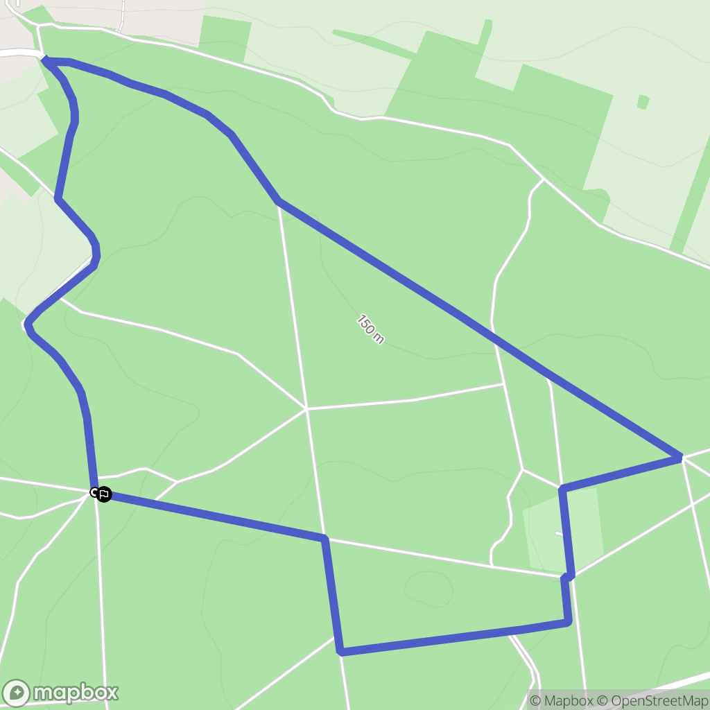 Mornac : carte du parcours de randonnée - France