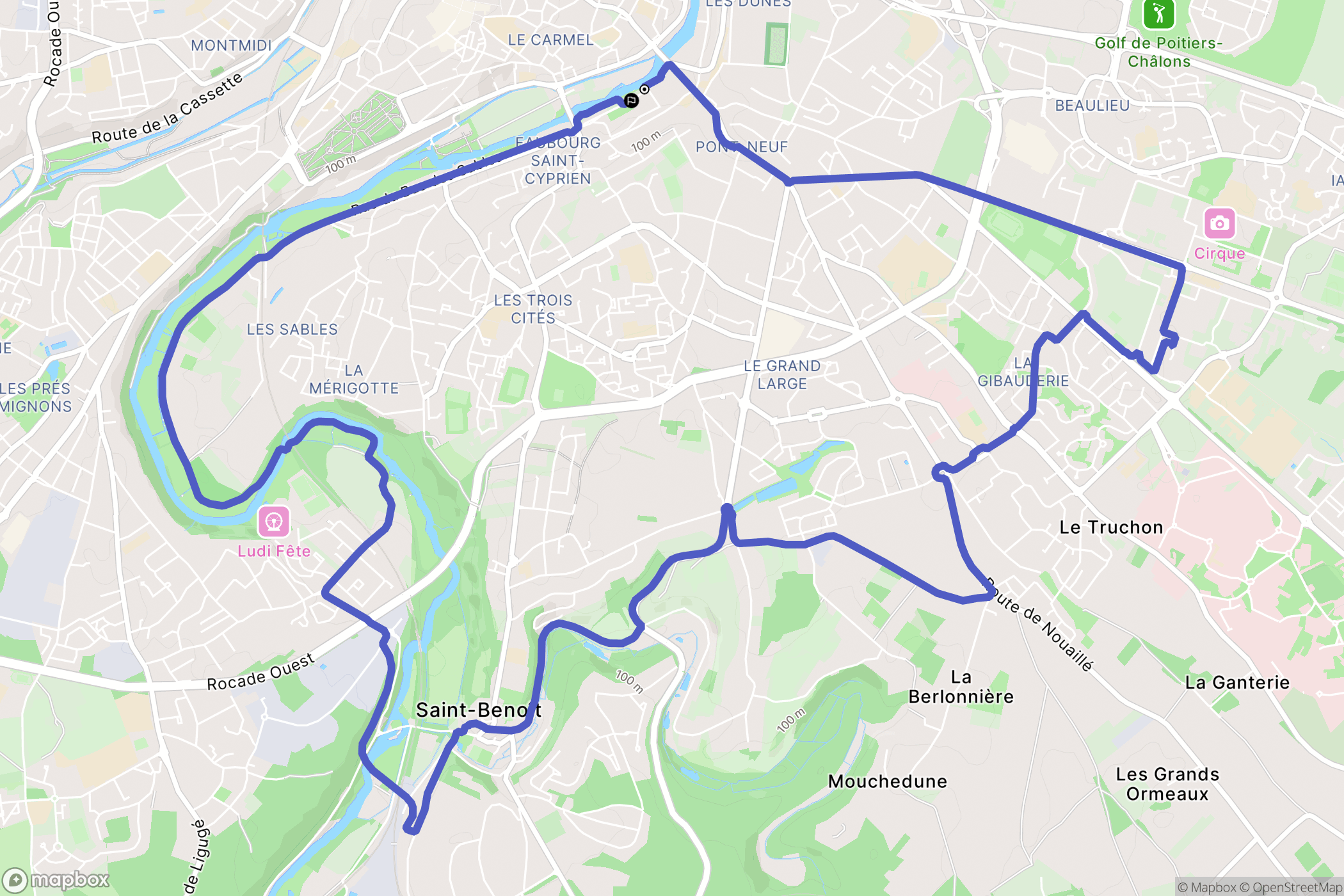 Poitiers: routekaart voor buitenactiviteiten - France