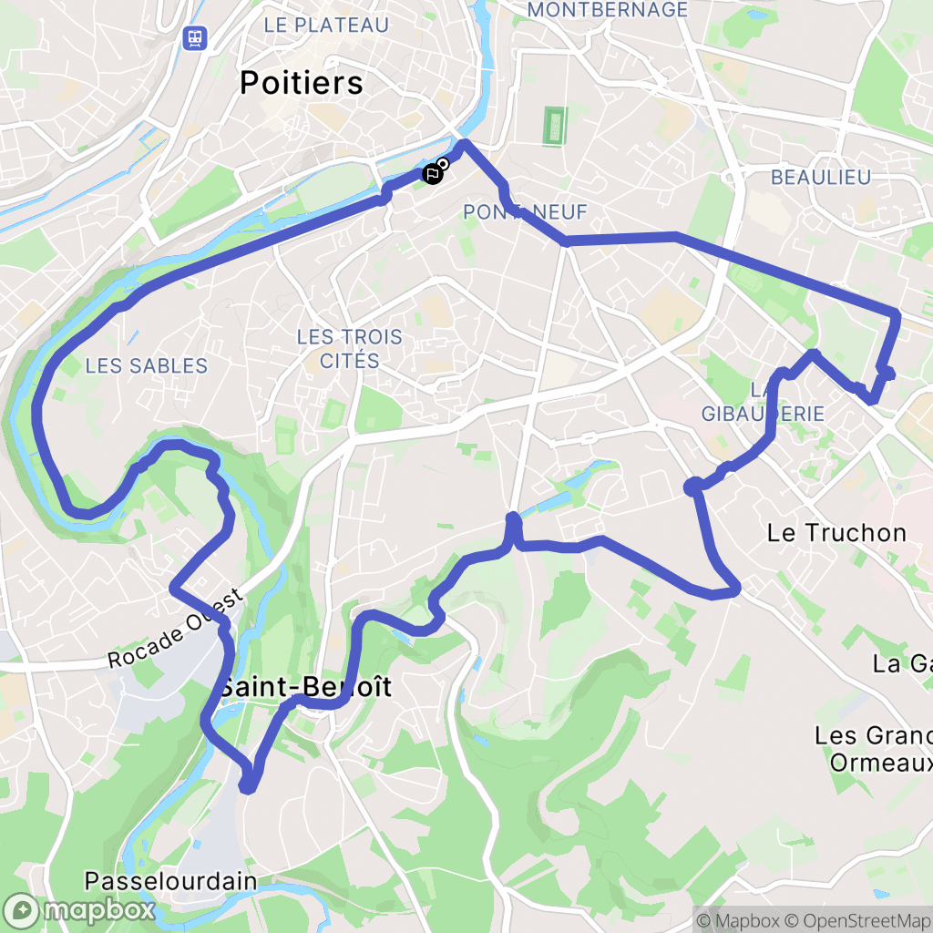 Poitiers: routekaart voor buitenactiviteiten - France
