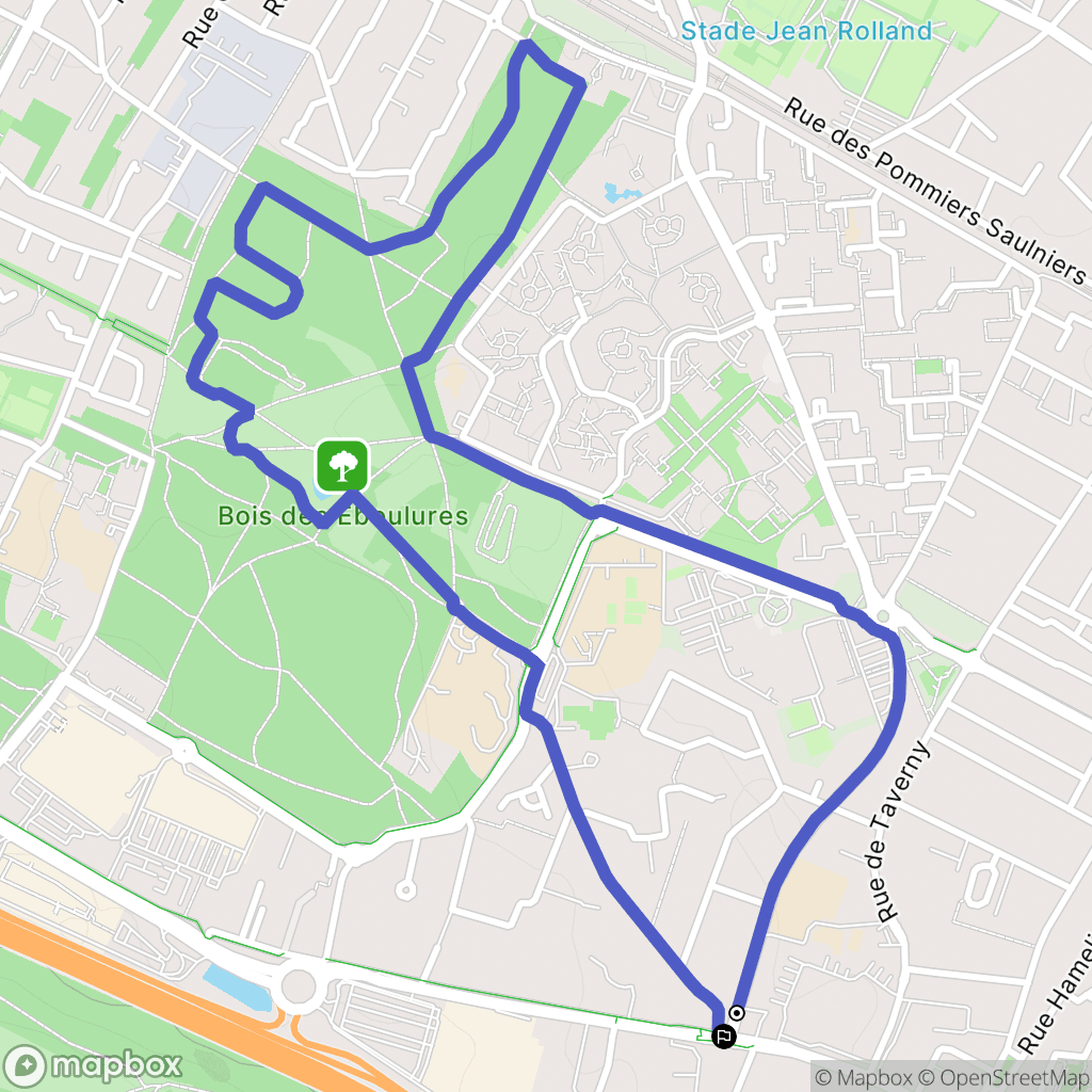 Franconville : carte du parcours de randonnée - France