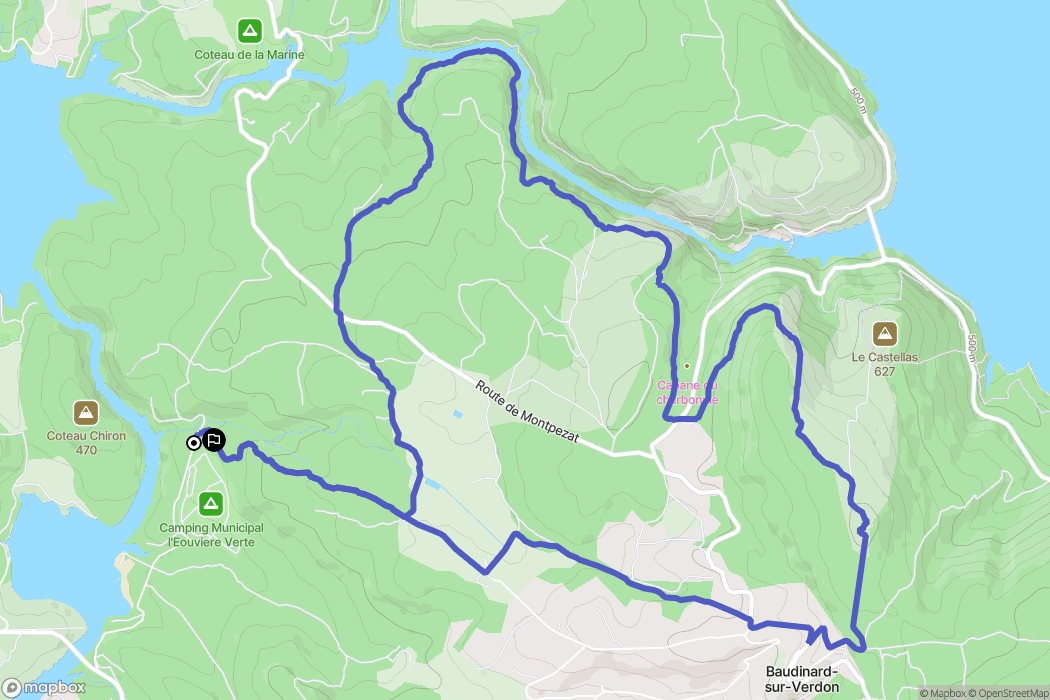 Artignosc-sur-Verdon: routekaart voor buitenactiviteiten - France