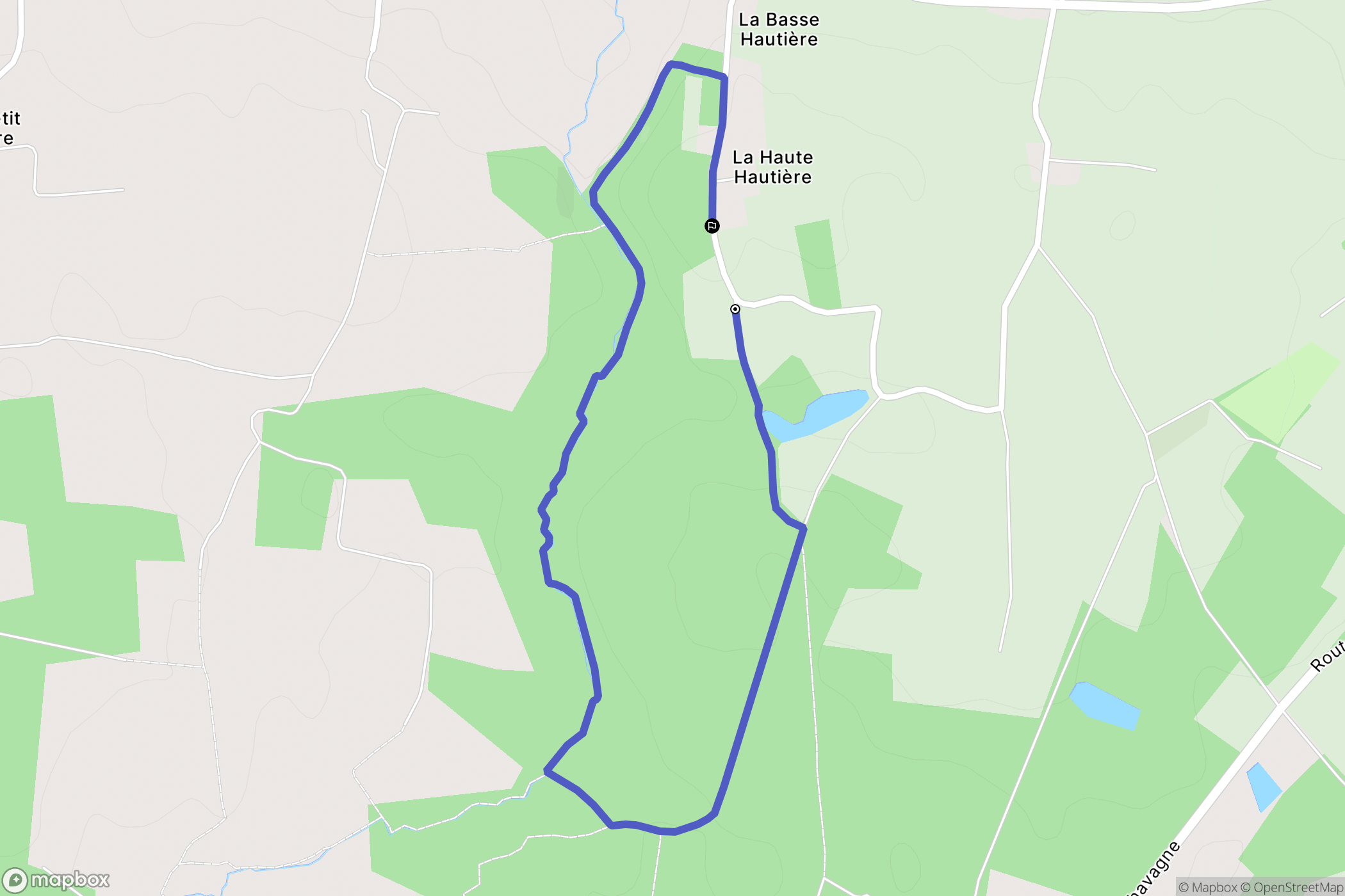 Bréal-sous-Montfort : carte du parcours de randonnée - France