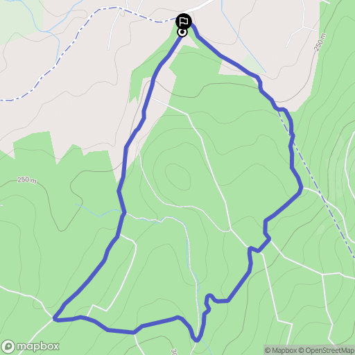 Barjac : carte du parcours de randonnée - France
