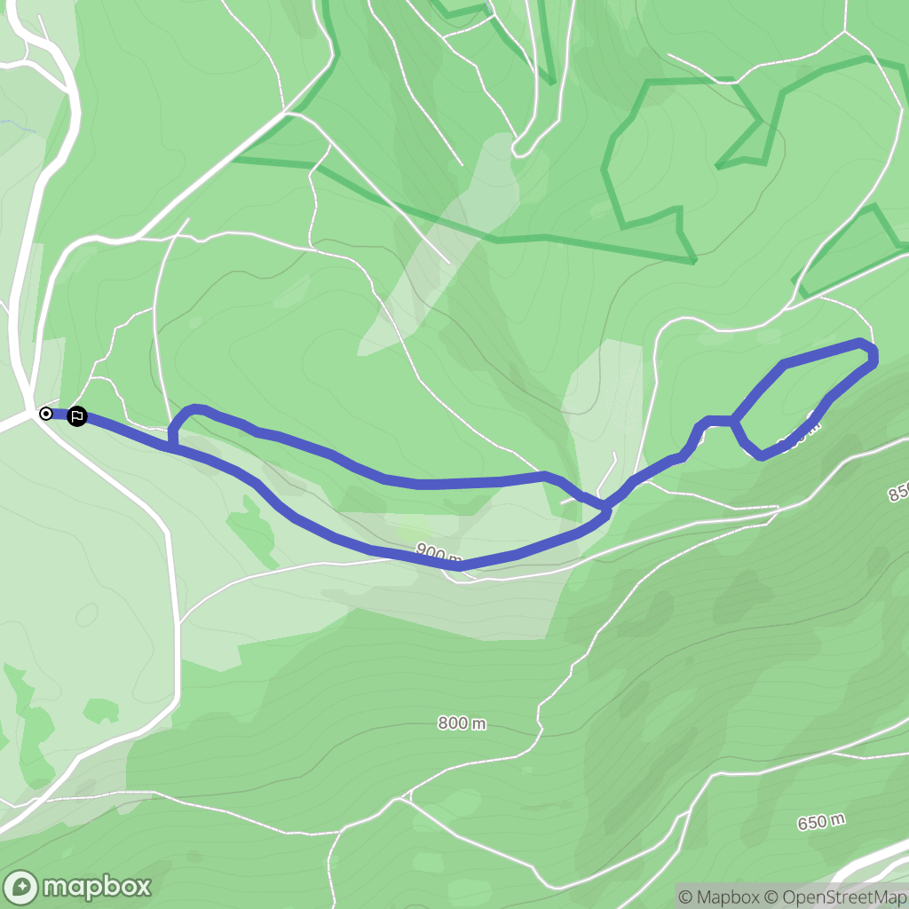 Sapois : carte du parcours de randonnée - France