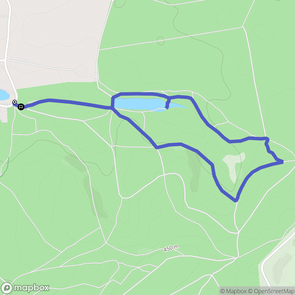 Sanchey : carte du parcours de randonnée - France