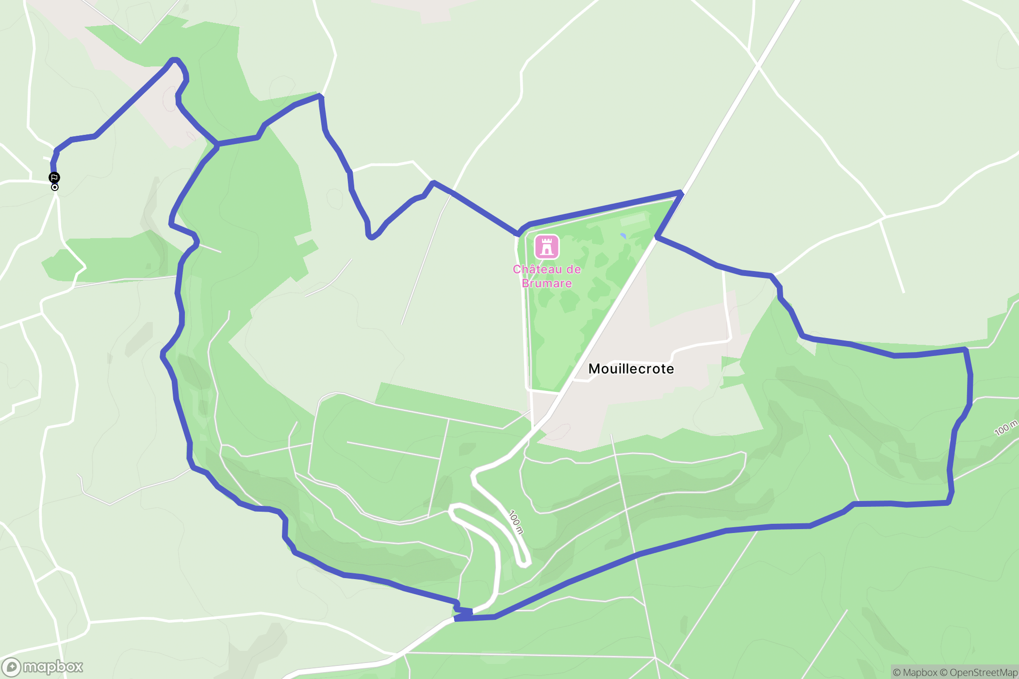 Appeville-Annebault : carte du parcours de randonnée - France