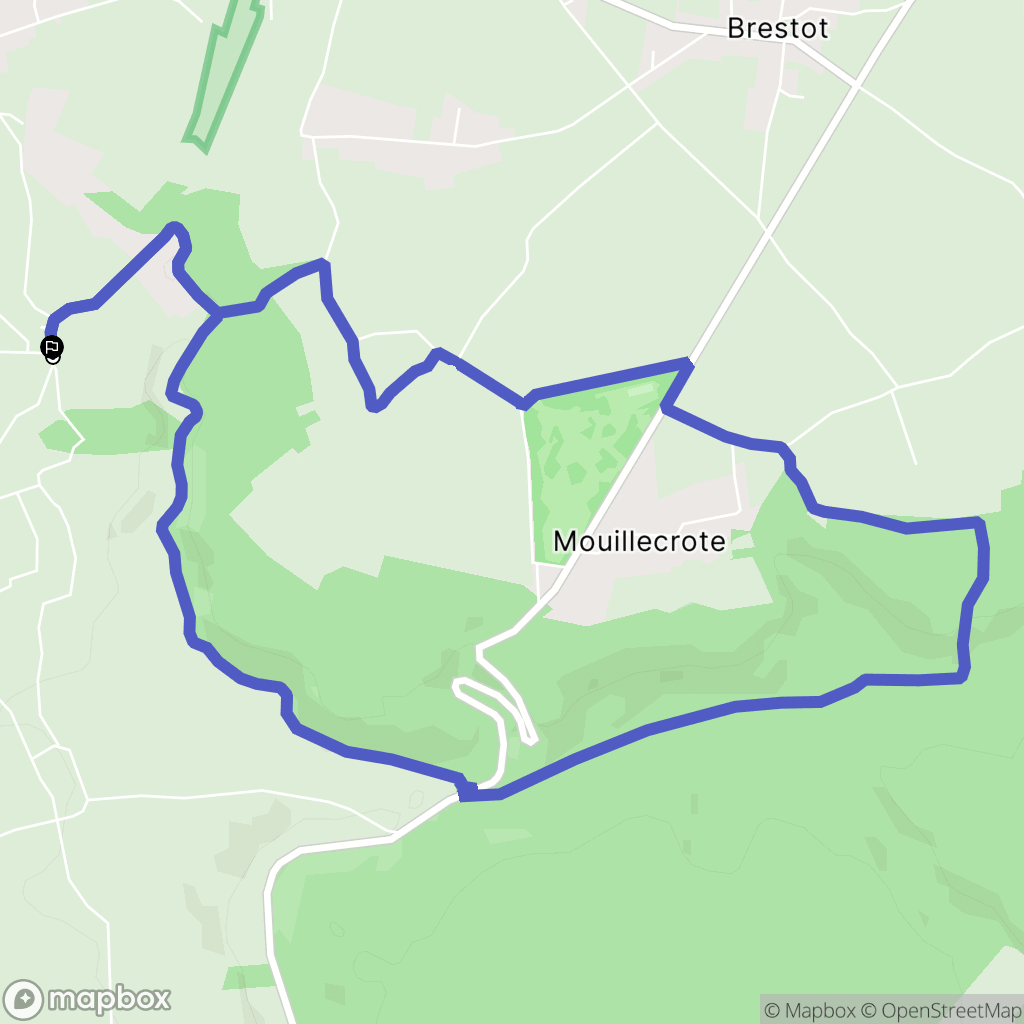 Appeville-Annebault : carte du parcours de randonnée - France