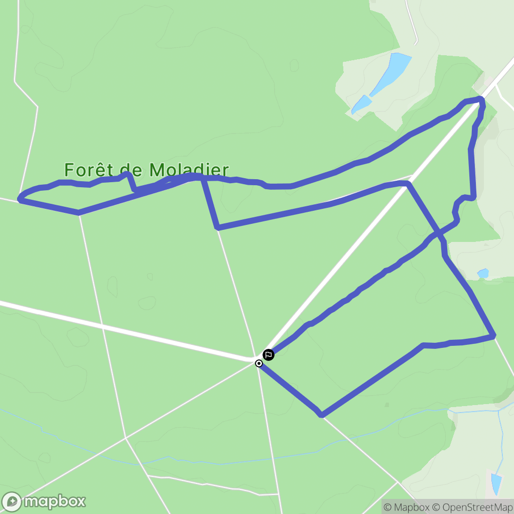 Besson : carte du parcours de randonnée - France