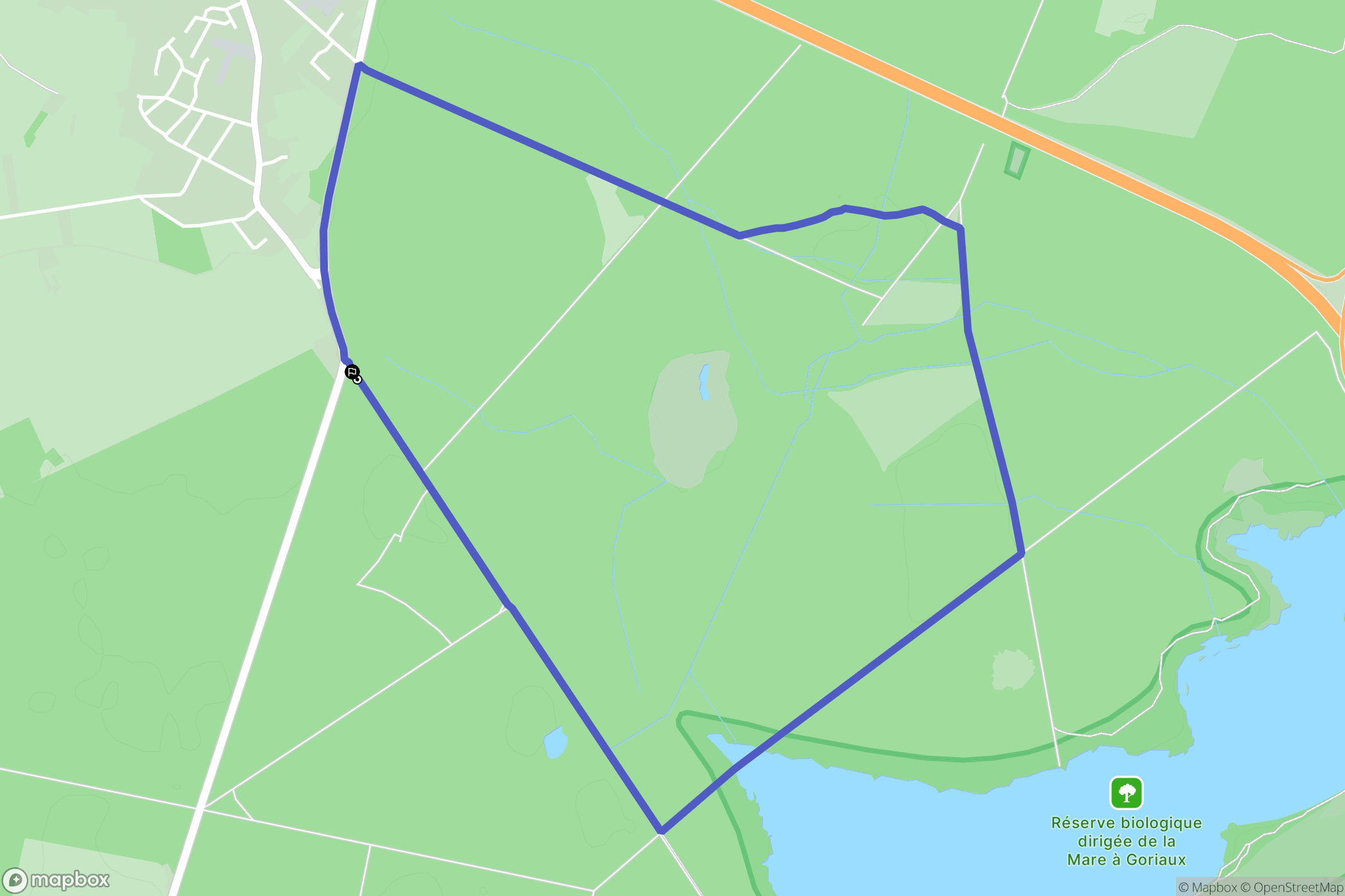 Grand Bray : carte du parcours de randonnée - France
