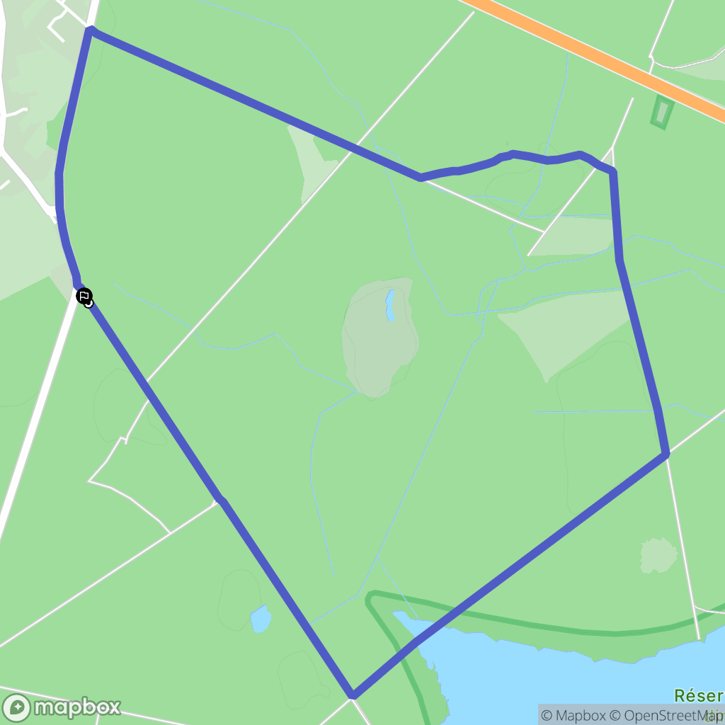 Grand Bray : carte du parcours de randonnée - France