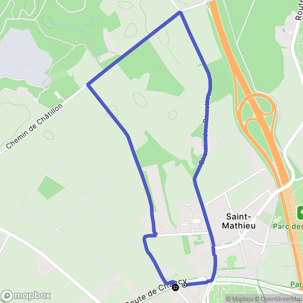 Bernex : carte du parcours de randonnée - Switzerland