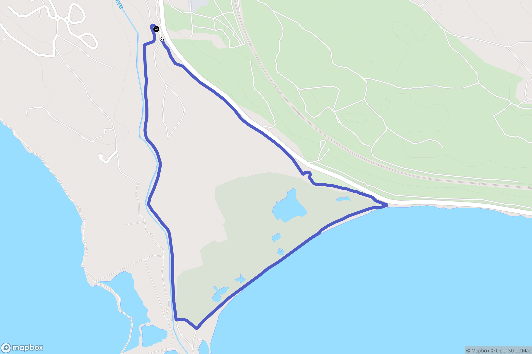 Saint-Chamas : carte du parcours de randonnée - France