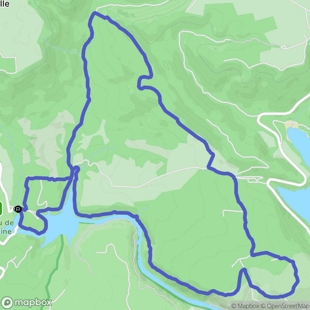 Montpezat : carte du parcours de randonnée - France