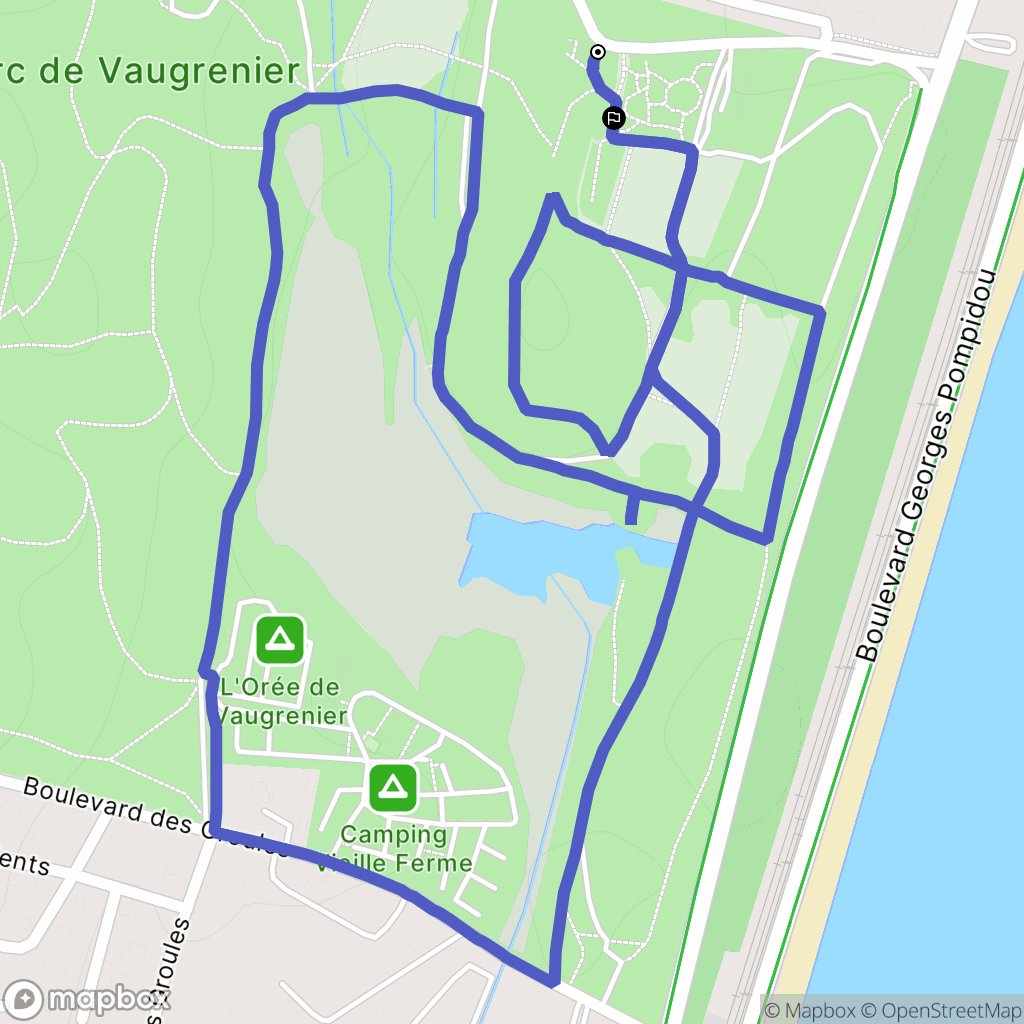 Villeneuve-Loubet : carte du parcours de randonnée - France