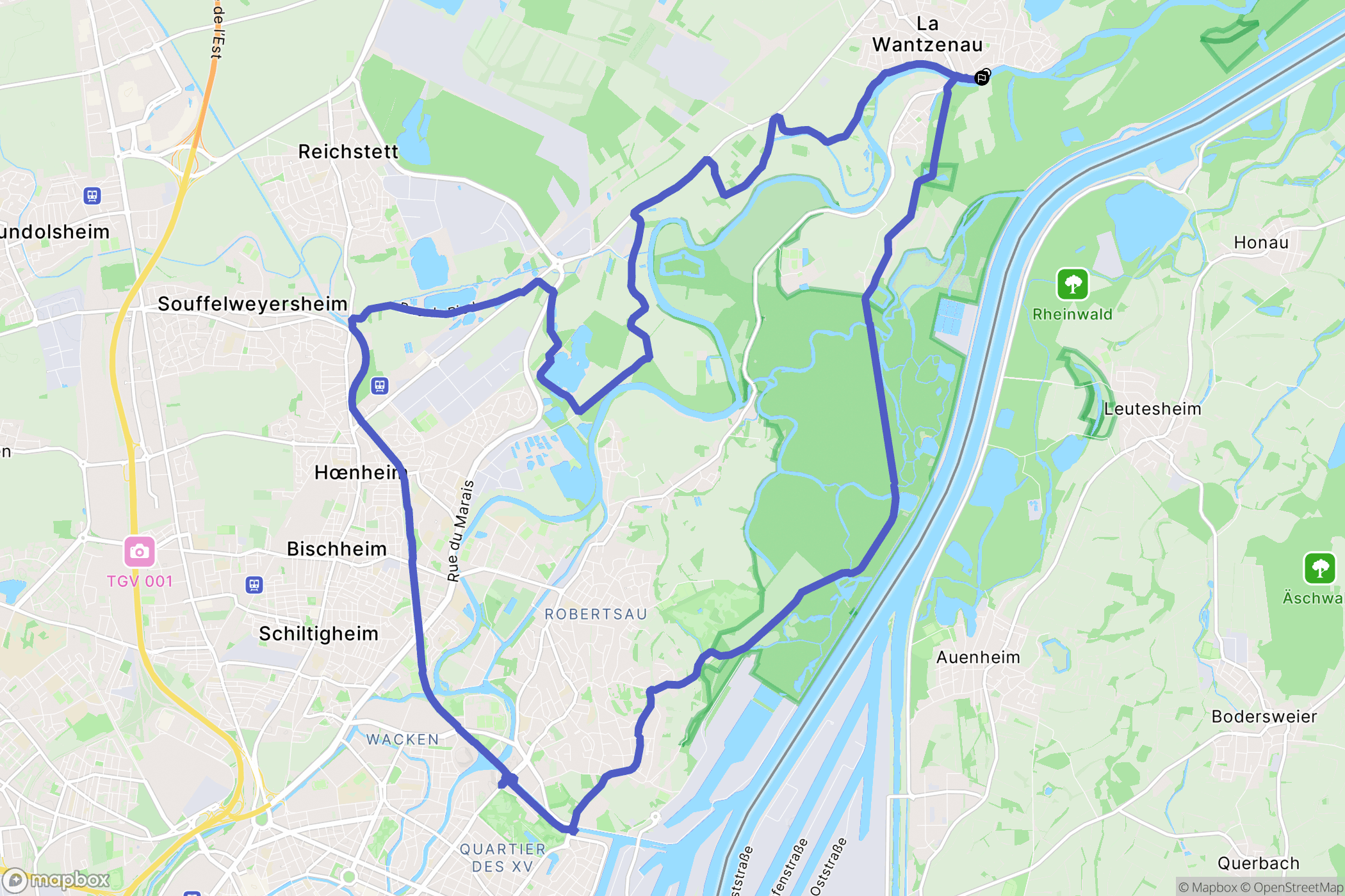 La Wantzenau: routekaart voor buitenactiviteiten - France