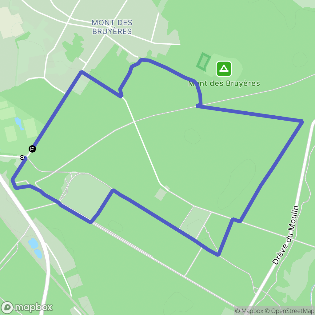 Saint-Amand-les-Eaux : carte du parcours de randonnée - France
