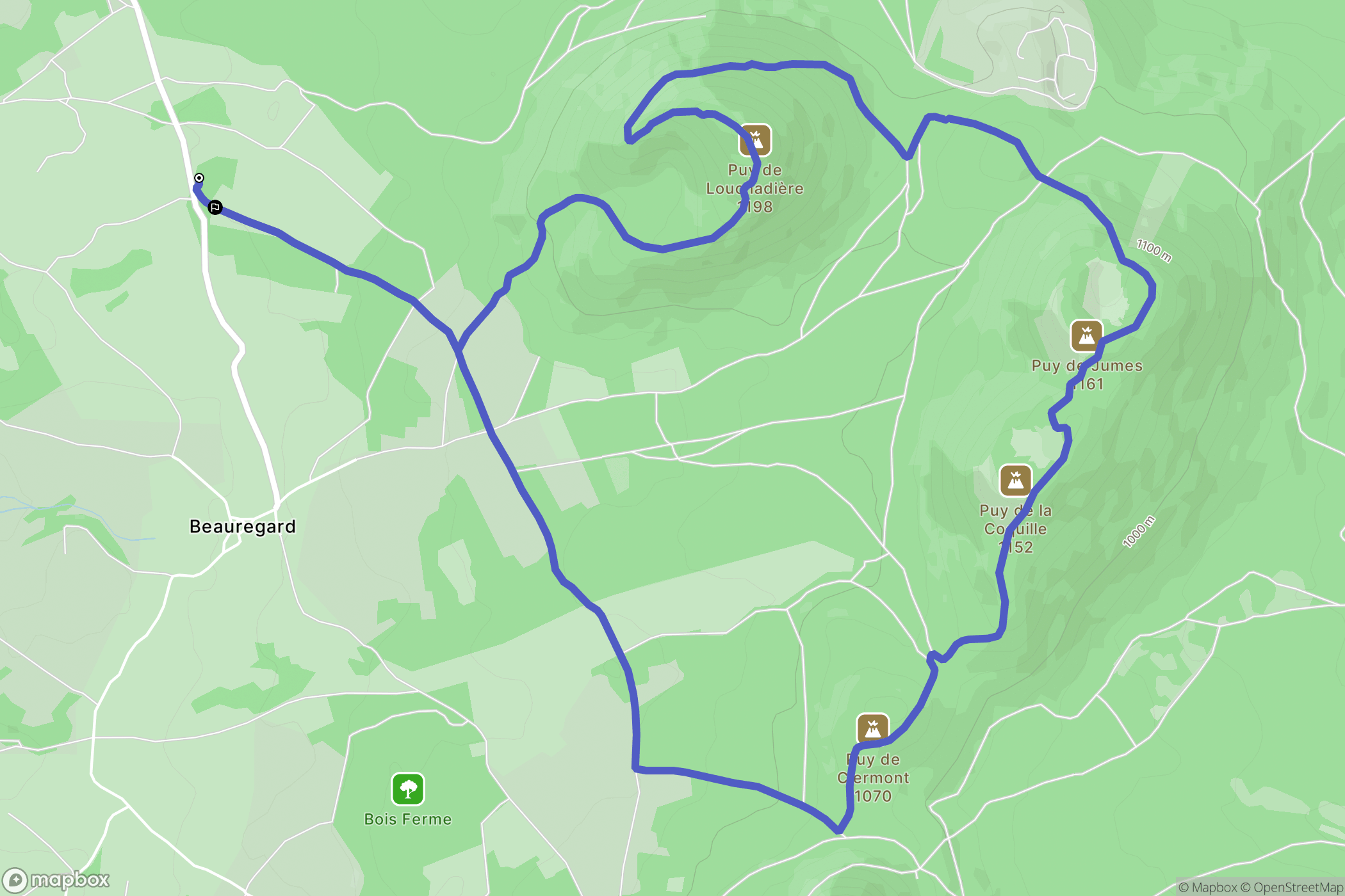 Saint-Ours: routekaart voor buitenactiviteiten - France