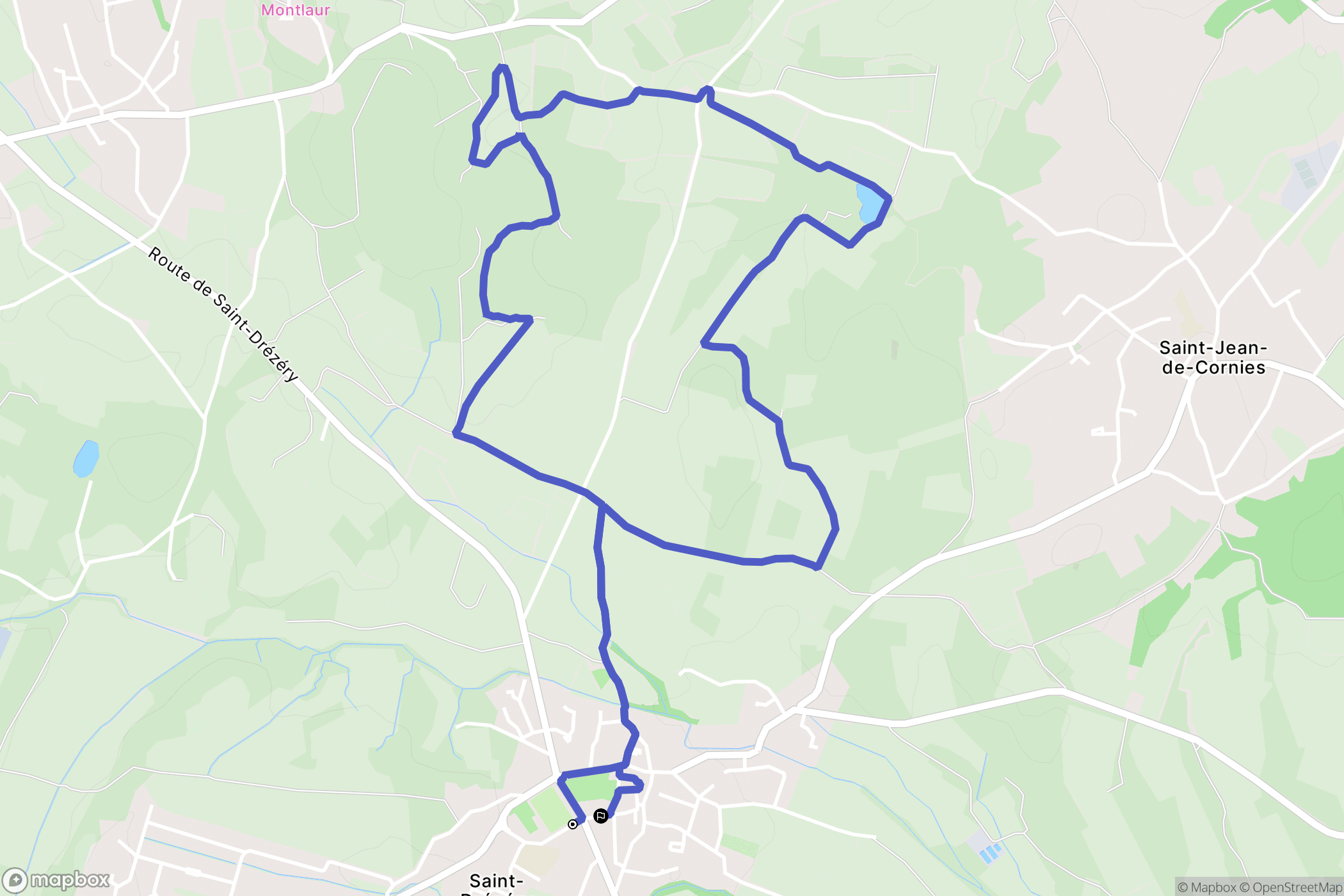Saint-Drézéry: routekaart voor buitenactiviteiten - France