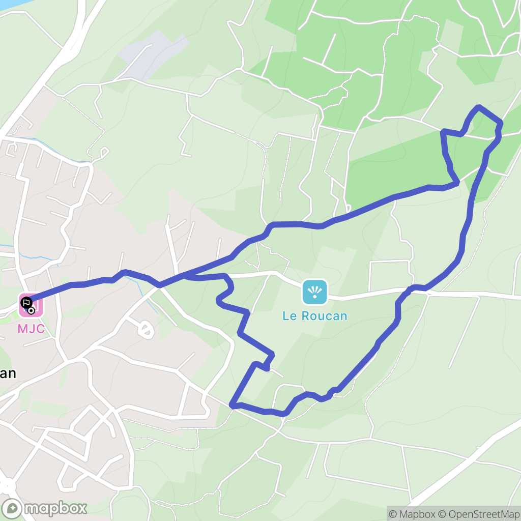 Marcorignan : carte du parcours de randonnée - France