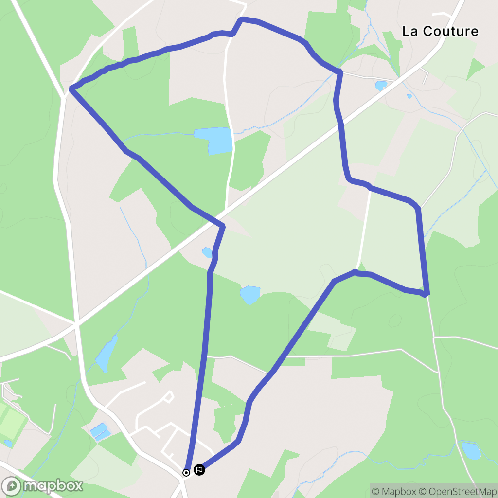 Veyrac : carte du parcours de randonnée - France
