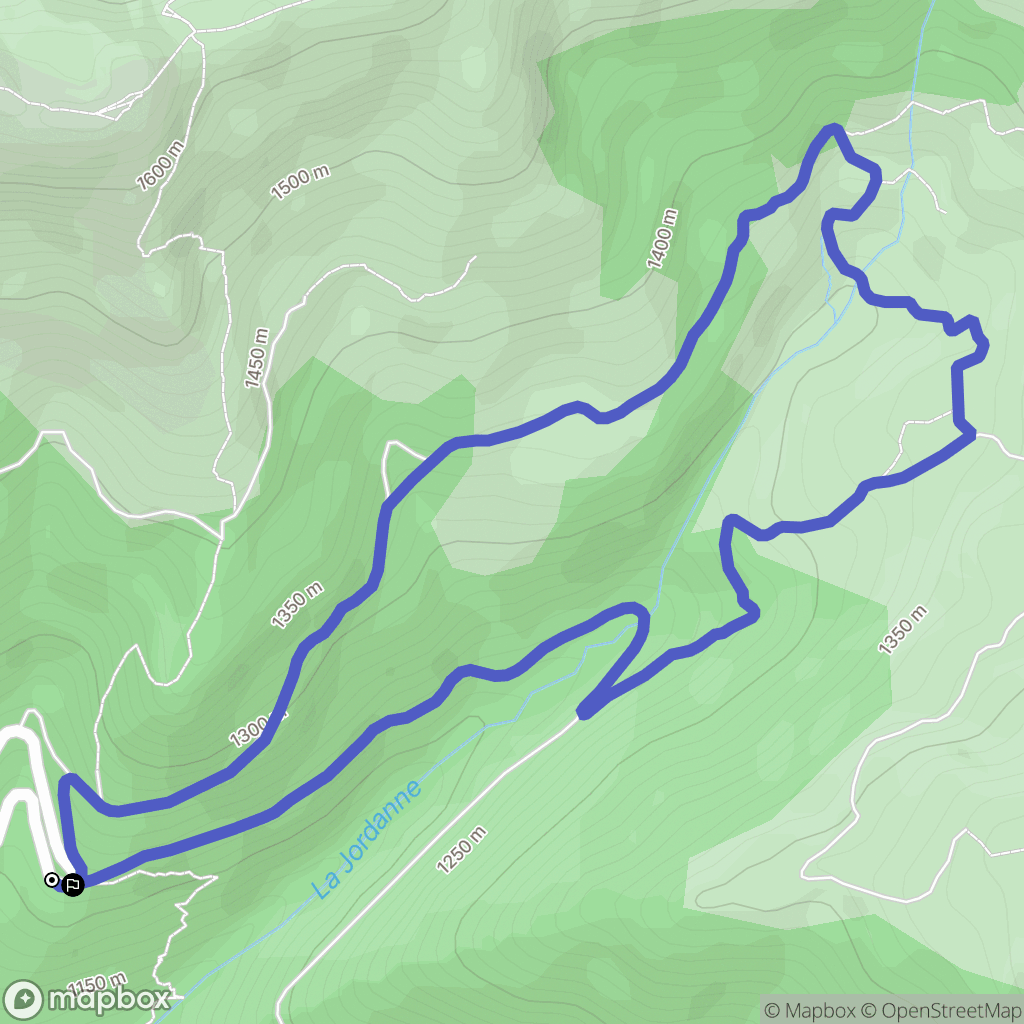 Mandailles-Saint-Julien : carte du parcours de randonnée - France