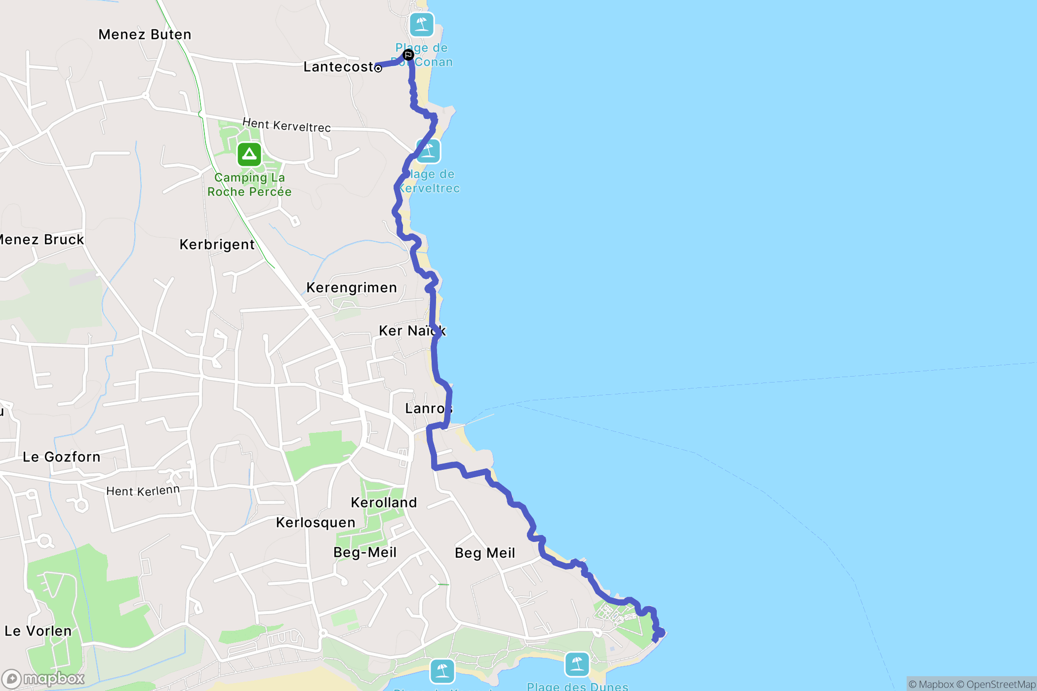 Fouesnant: routekaart voor buitenactiviteiten - France