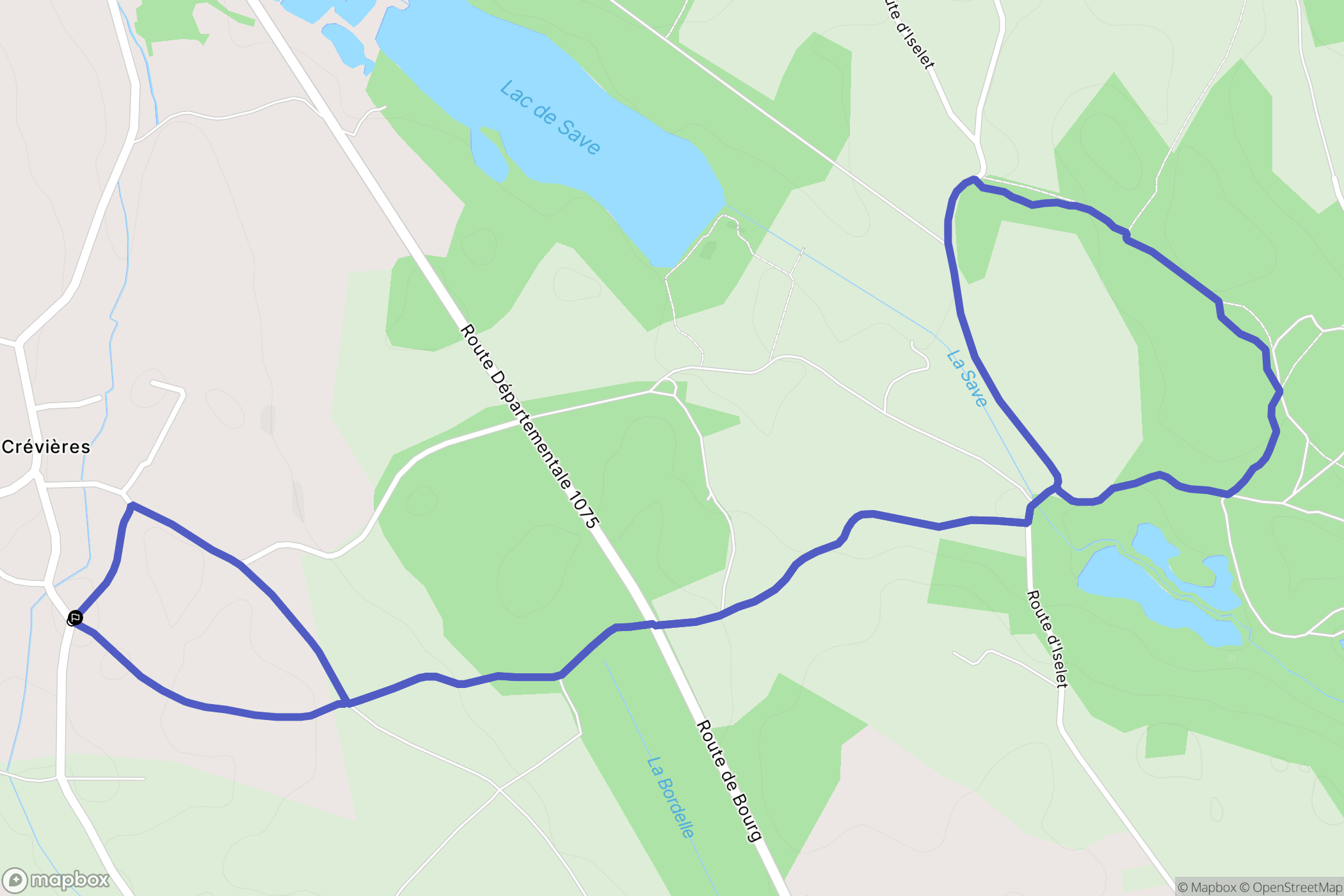 Arandon-Passins : carte du parcours de randonnée - France