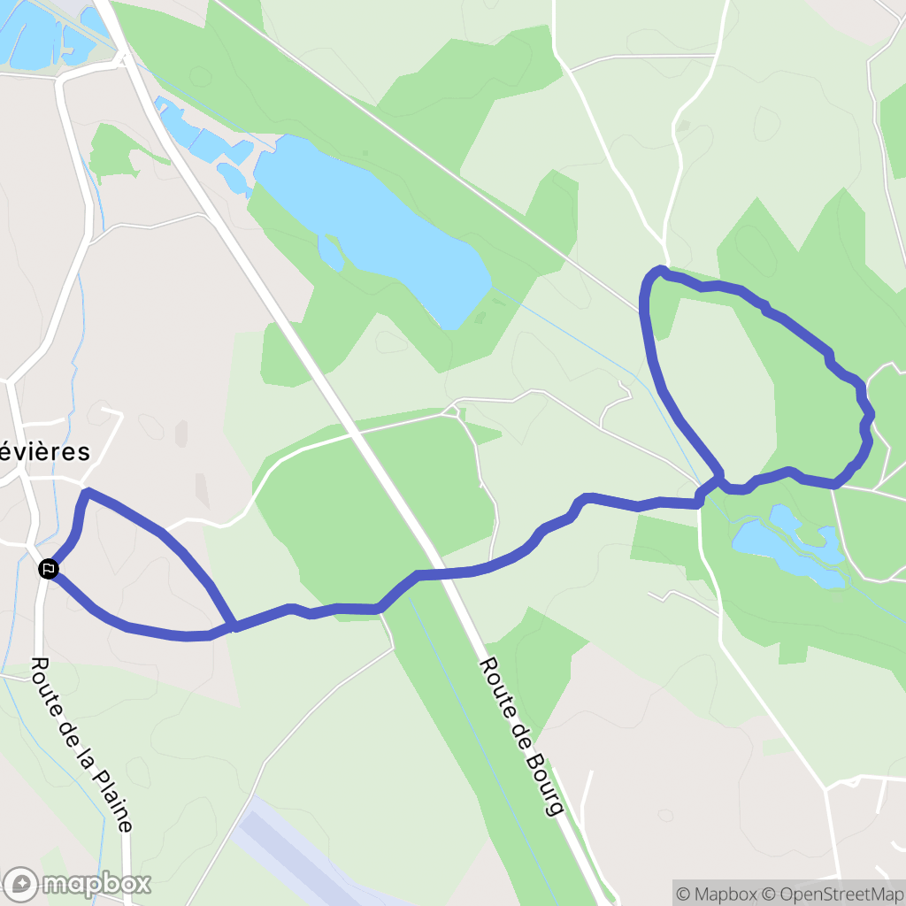 Arandon-Passins : carte du parcours de randonnée - France