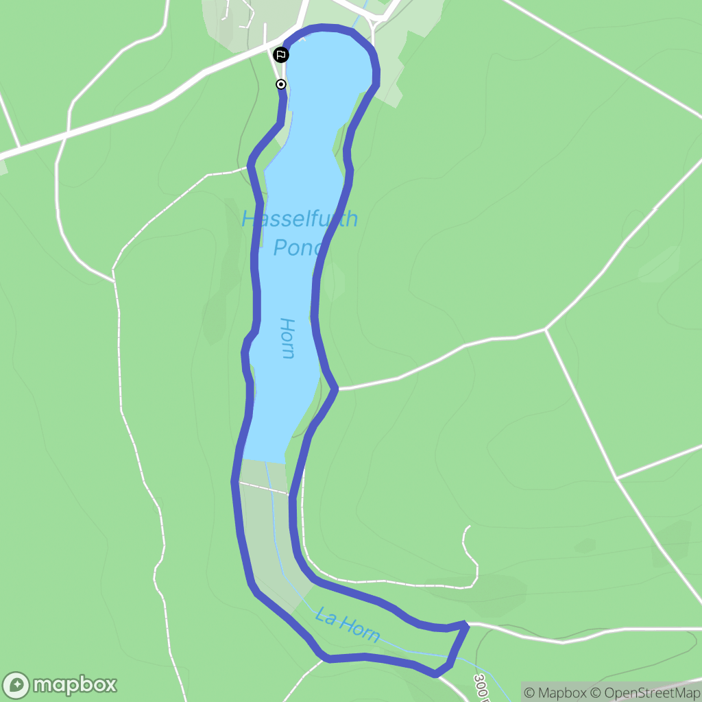 Bitche : carte du parcours de randonnée - France