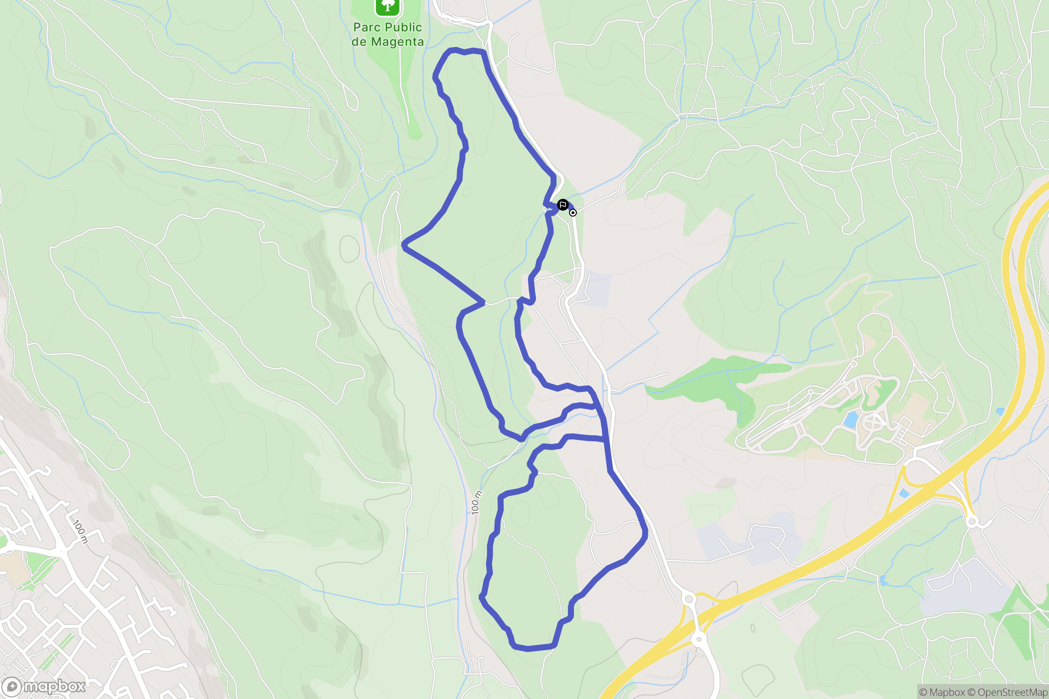 Vitrolles : carte du parcours de randonnée - France