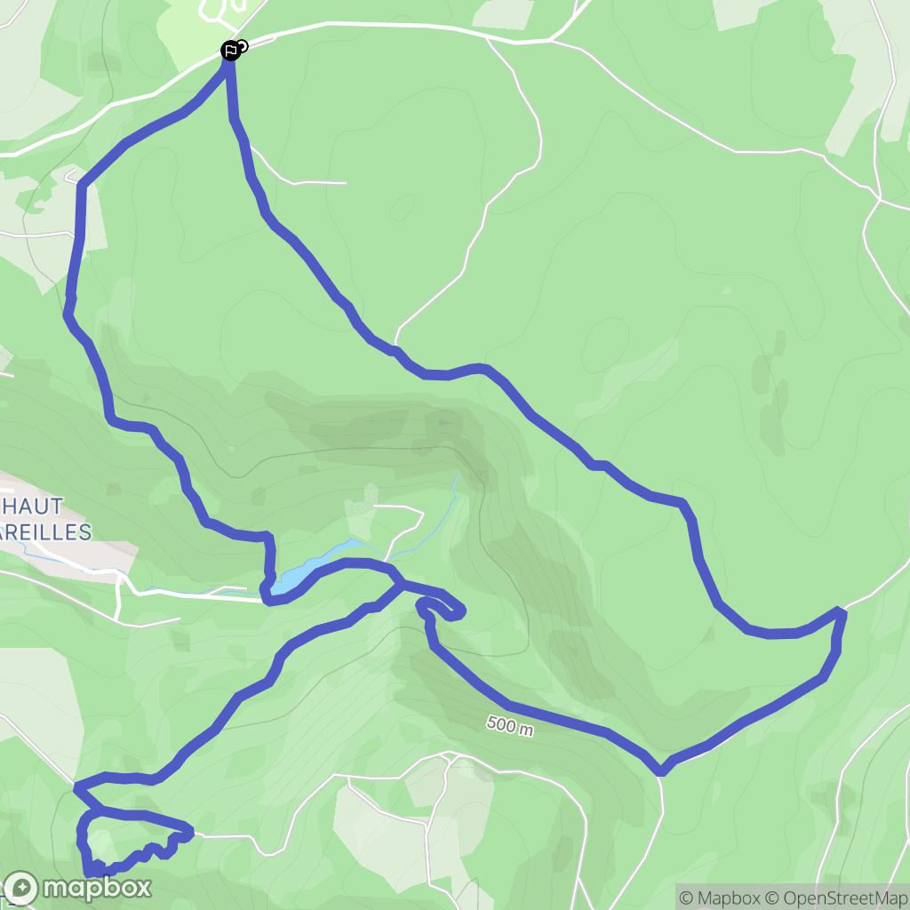 Ambérieu-en-Bugey : carte du parcours de randonnée - France