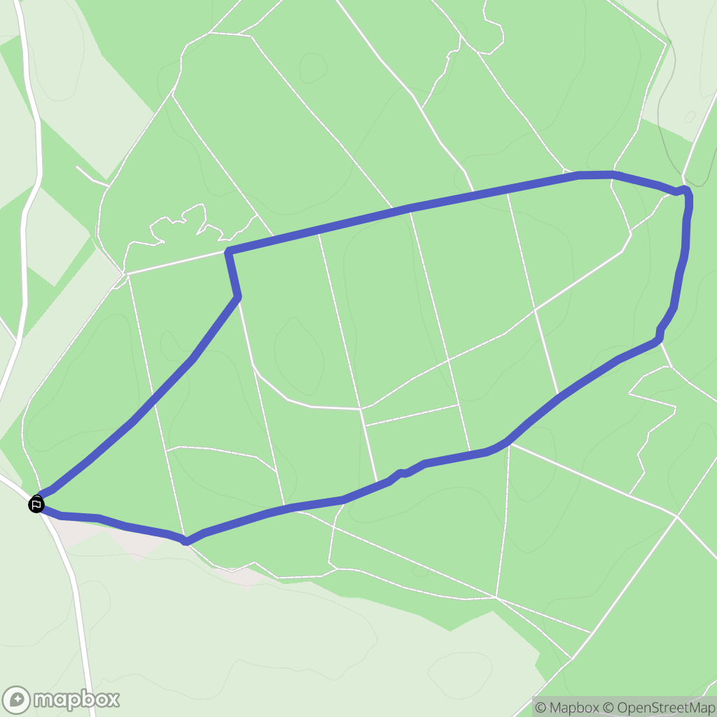 Creuse : carte du parcours de randonnée - France