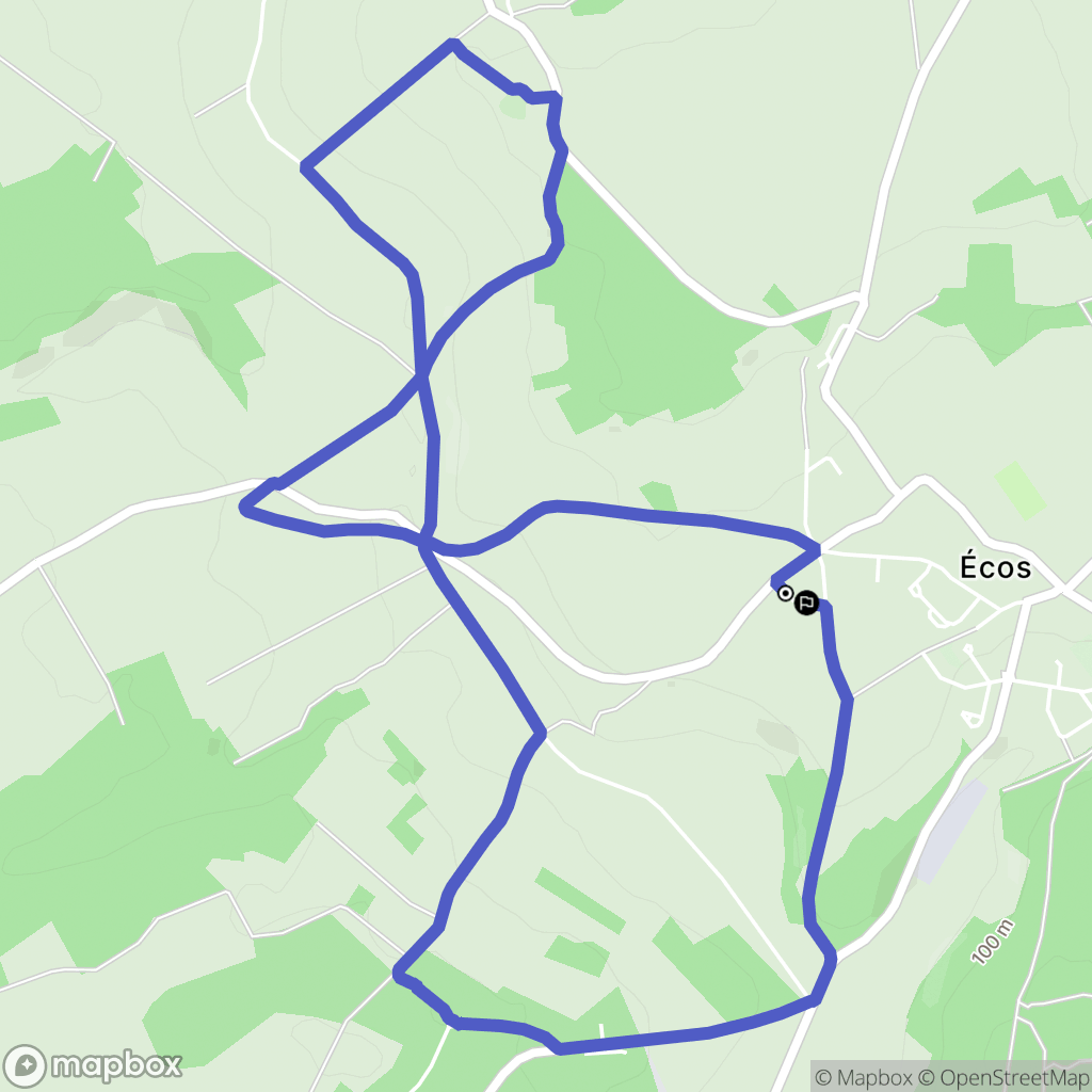 Vexin-sur-Epte : carte du parcours de randonnée - France