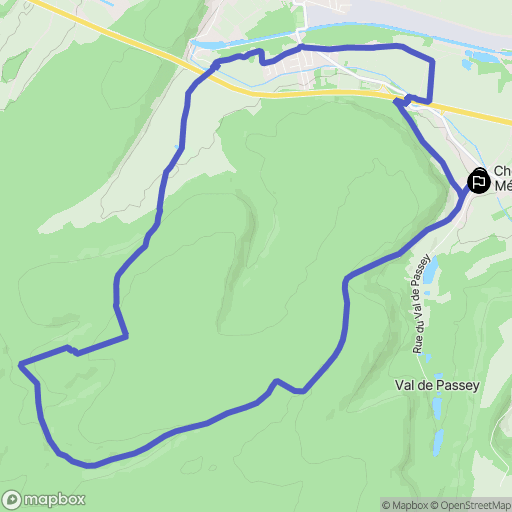 Choloy-Ménillot : carte du parcours de randonnée - France