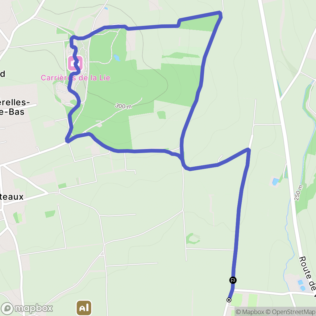 Chevagny-les-Chevrières : carte du parcours de randonnée - France