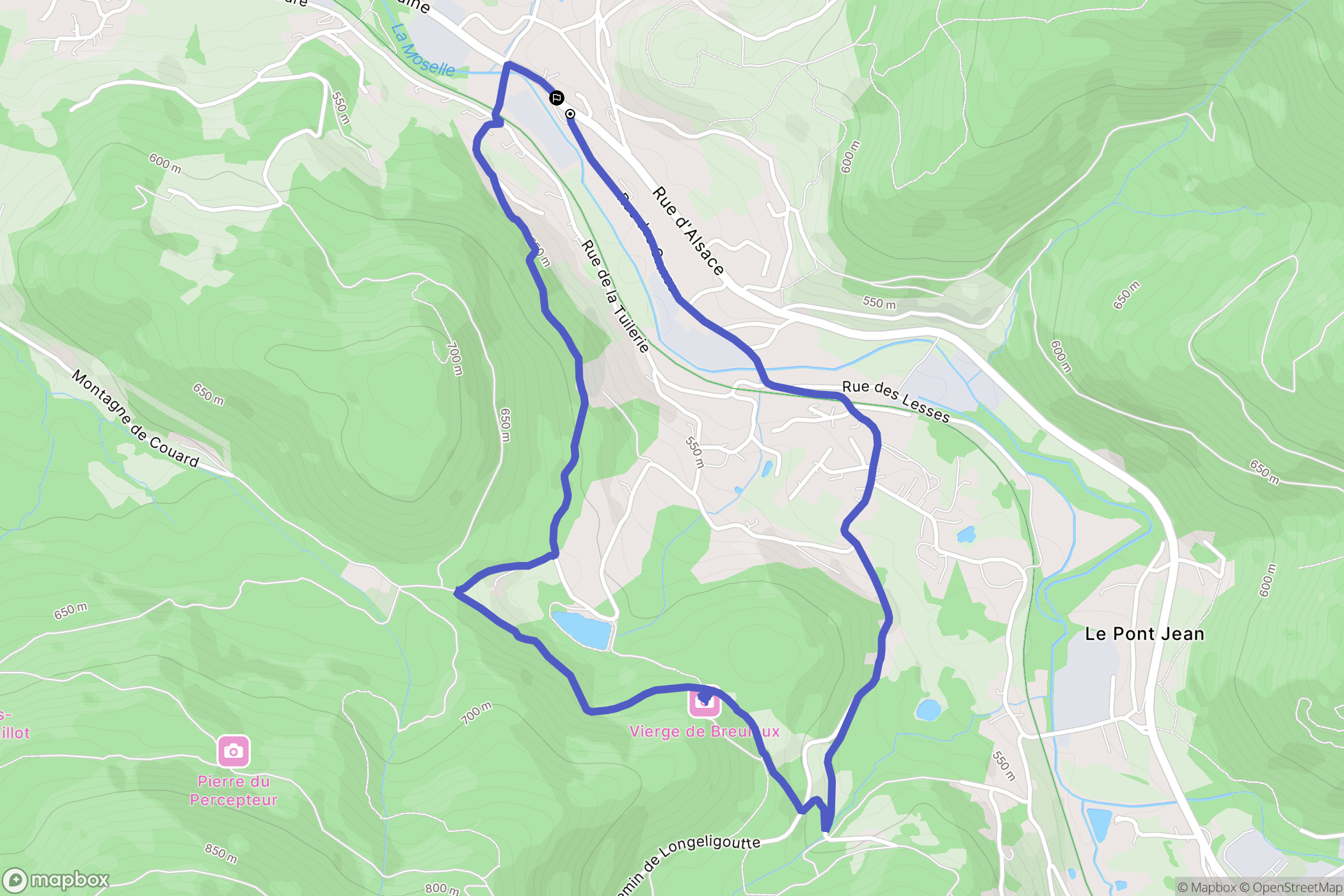 Fresse-sur-Moselle: routekaart voor buitenactiviteiten - France
