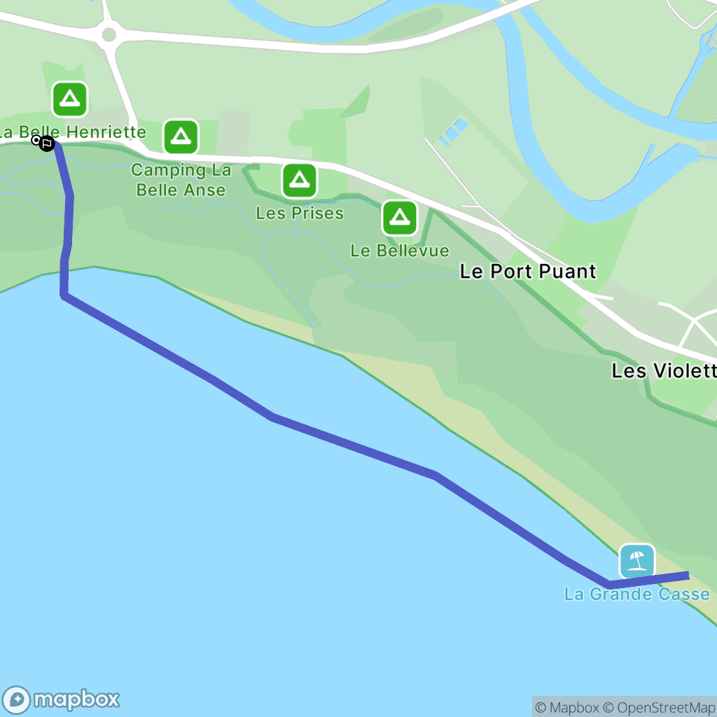 La Tranche-sur-Mer : carte du parcours de randonnée - France