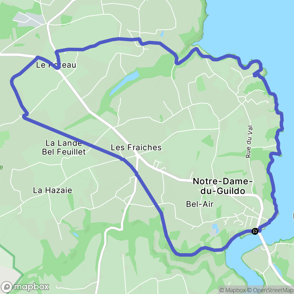 Saint-Cast-le-Guildo : carte du parcours de randonnée - France