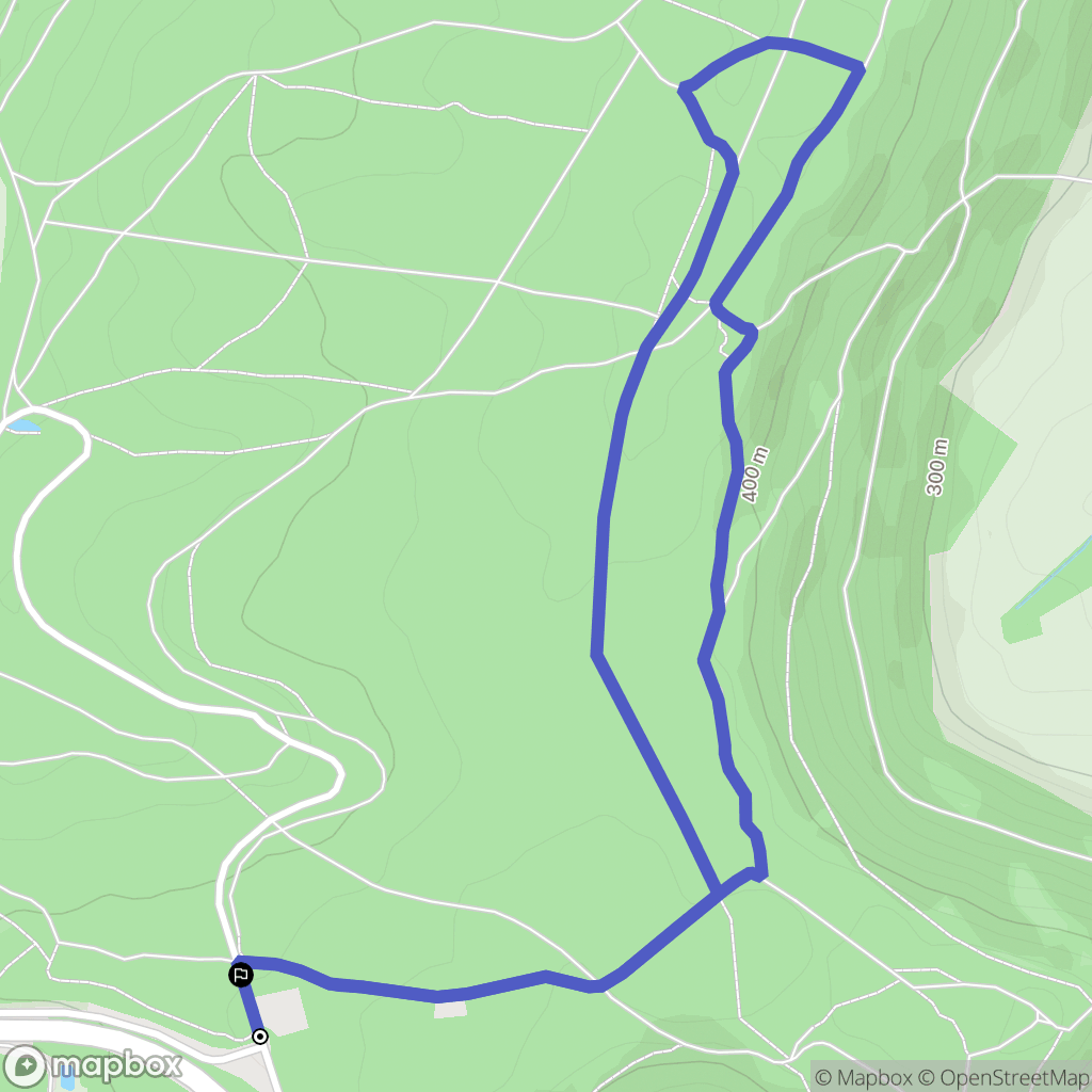 Thionville : carte du parcours de randonnée - France