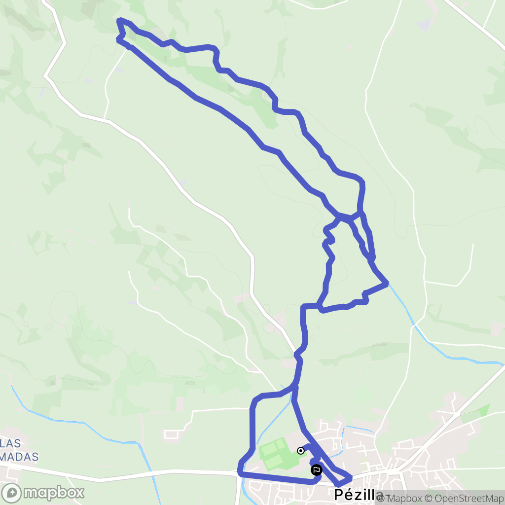 Pézilla-la-Rivière : carte du parcours de randonnée - France