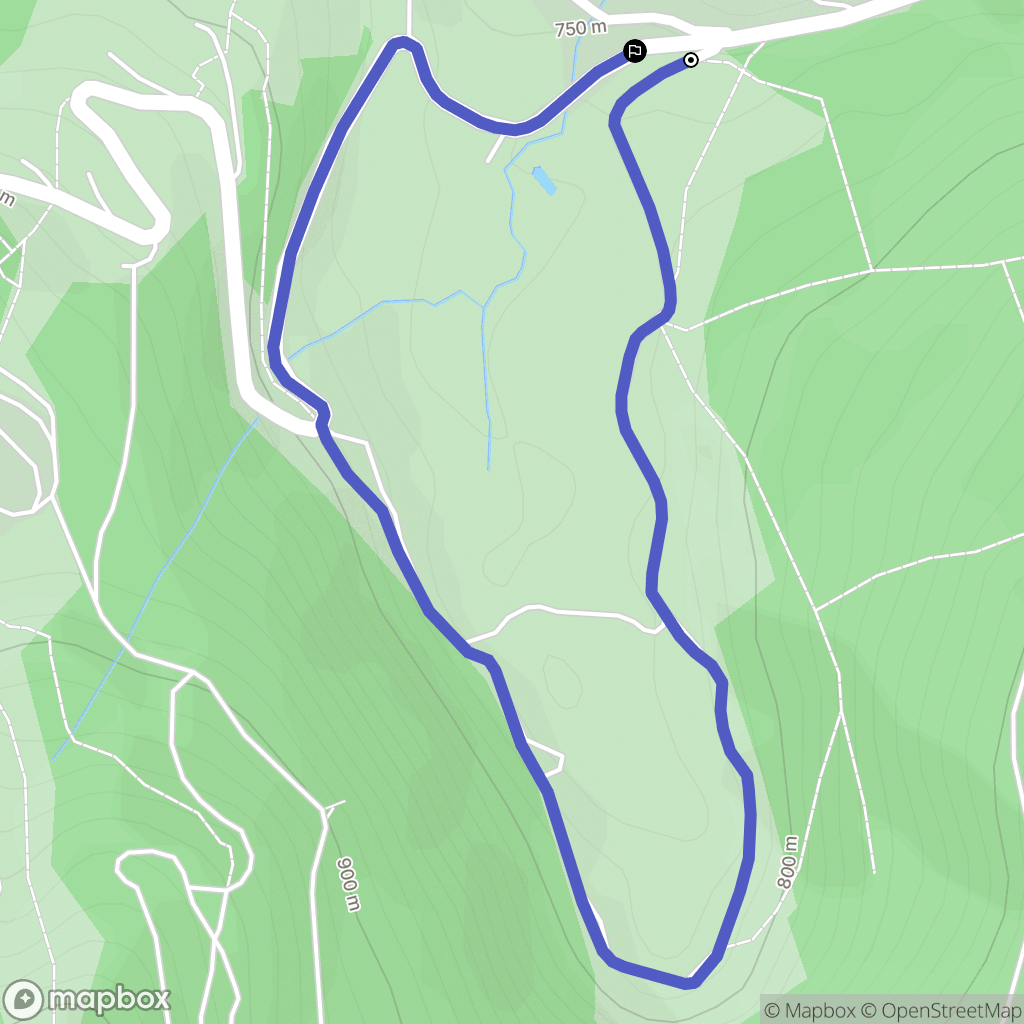 Ventron : carte du parcours de randonnée - France